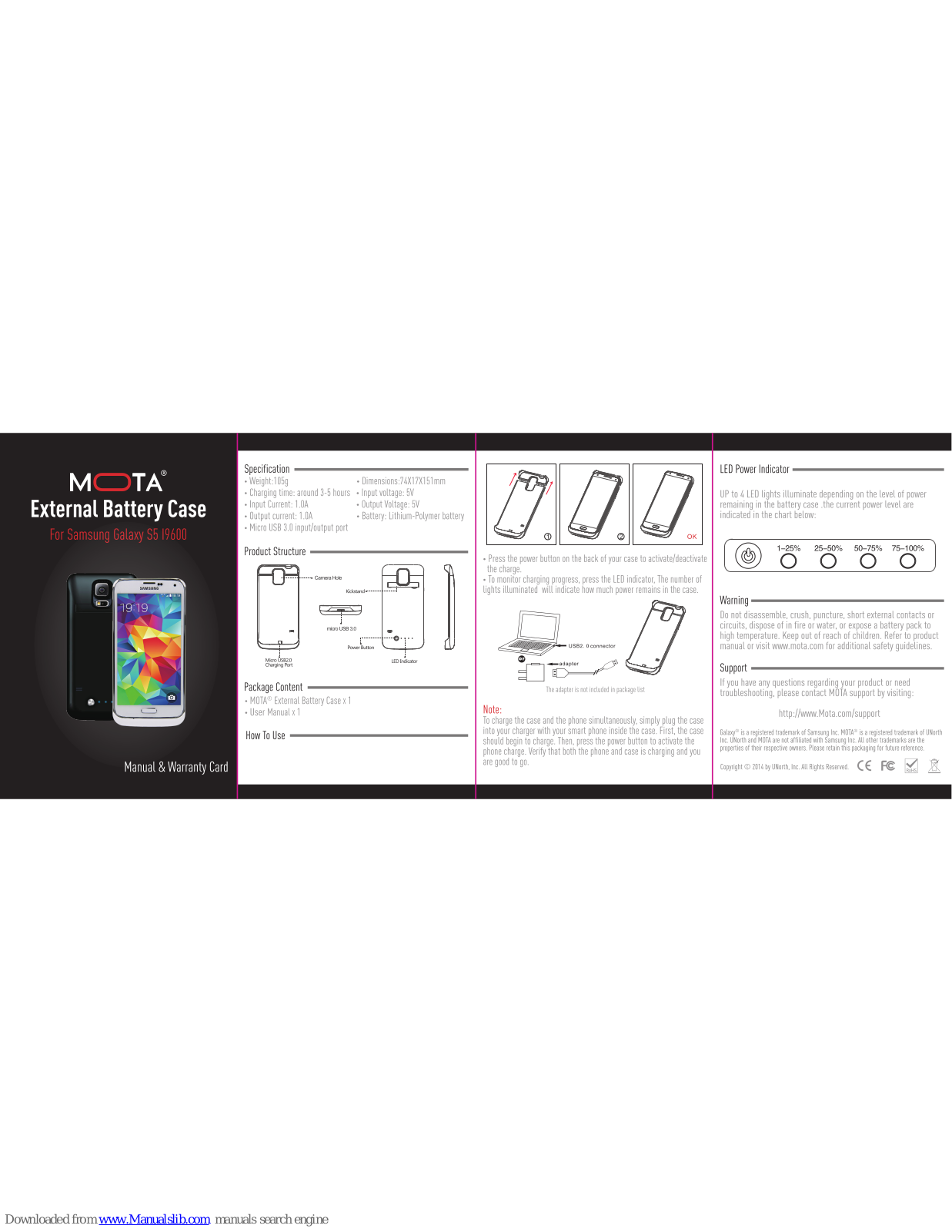 MOTA External Battery Case Installation Manual - ManualMachine.com