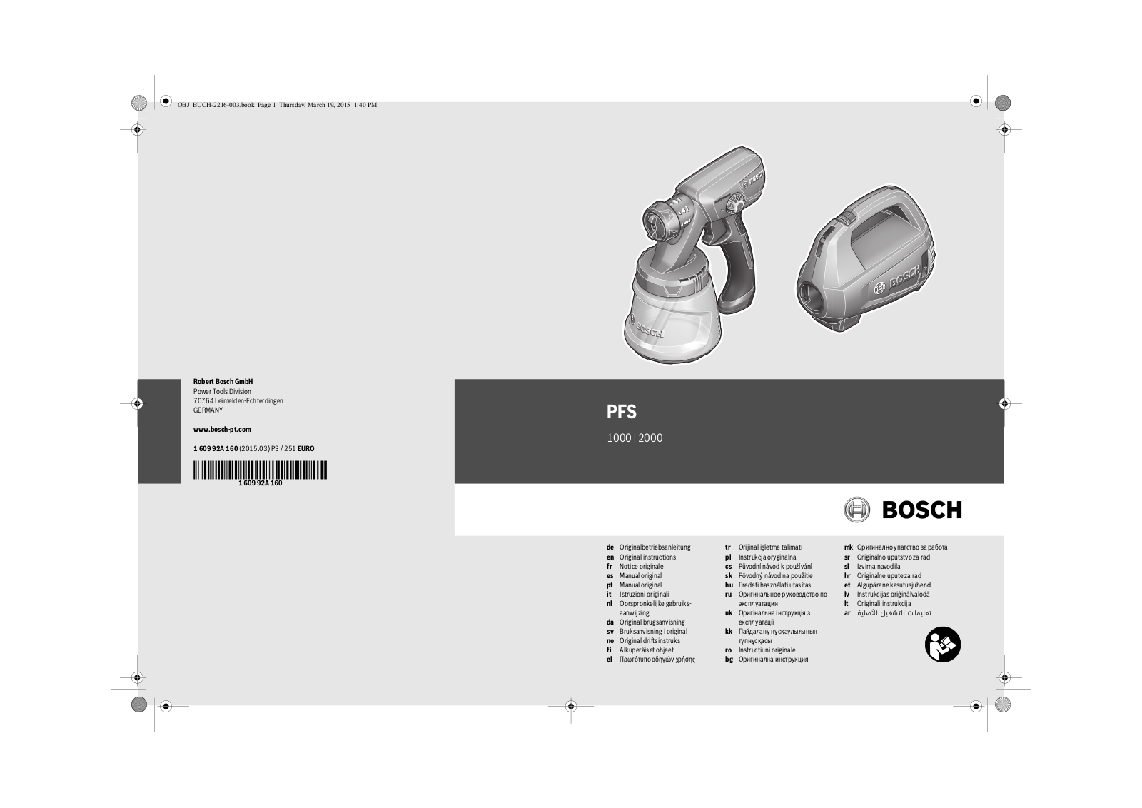 Bosch PFS 2000 User Manual