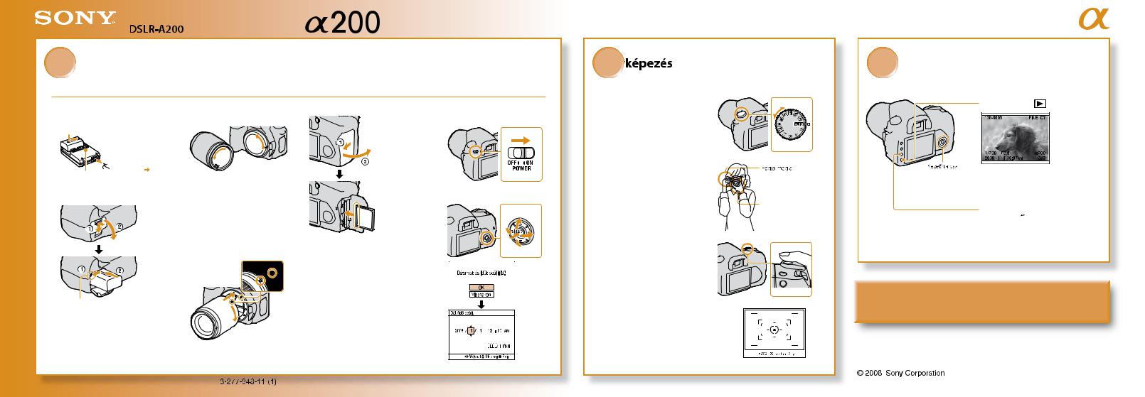 Sony DSLR-A200 User Manual