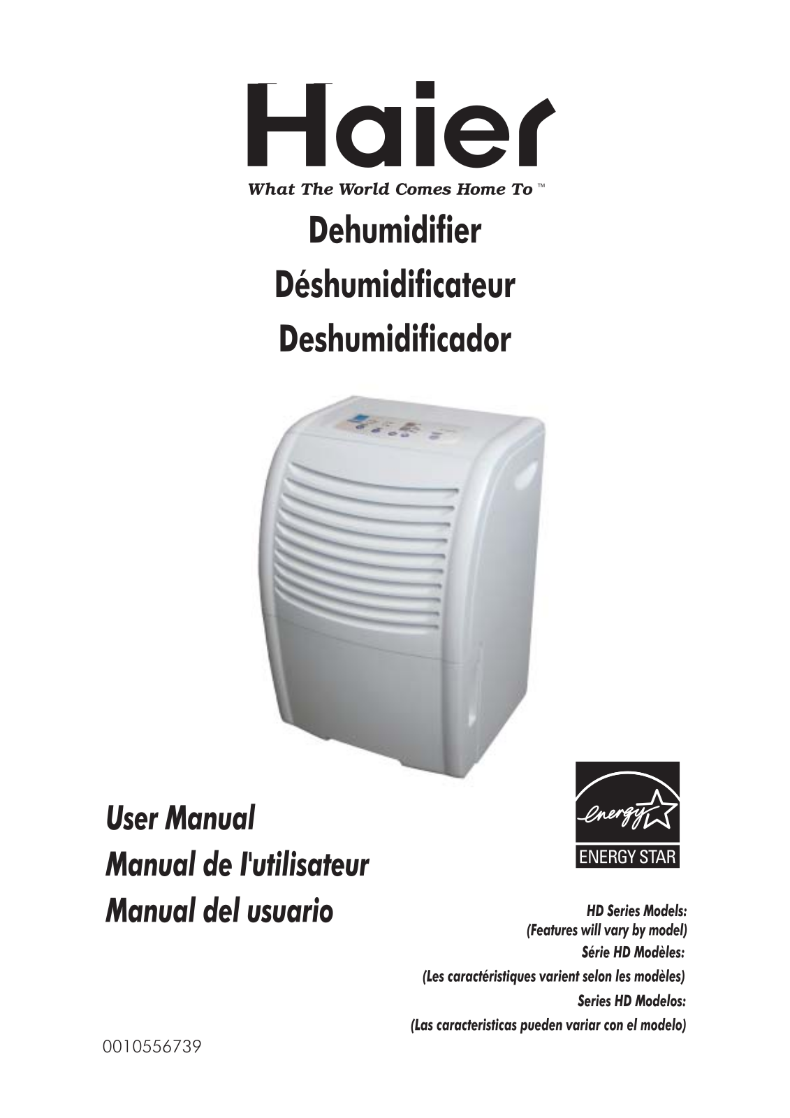 Haier Dehumidifier User Manual