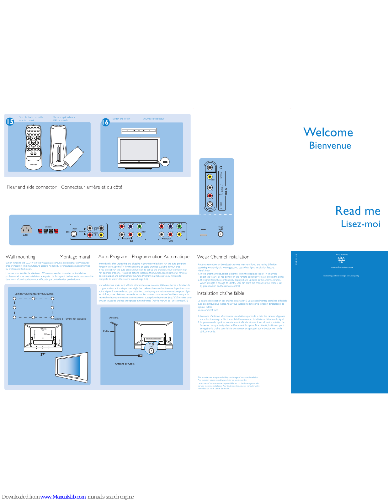 Magnavox 37MF321D, 37MF321D-37B, 37MF331D Getting Started Manual