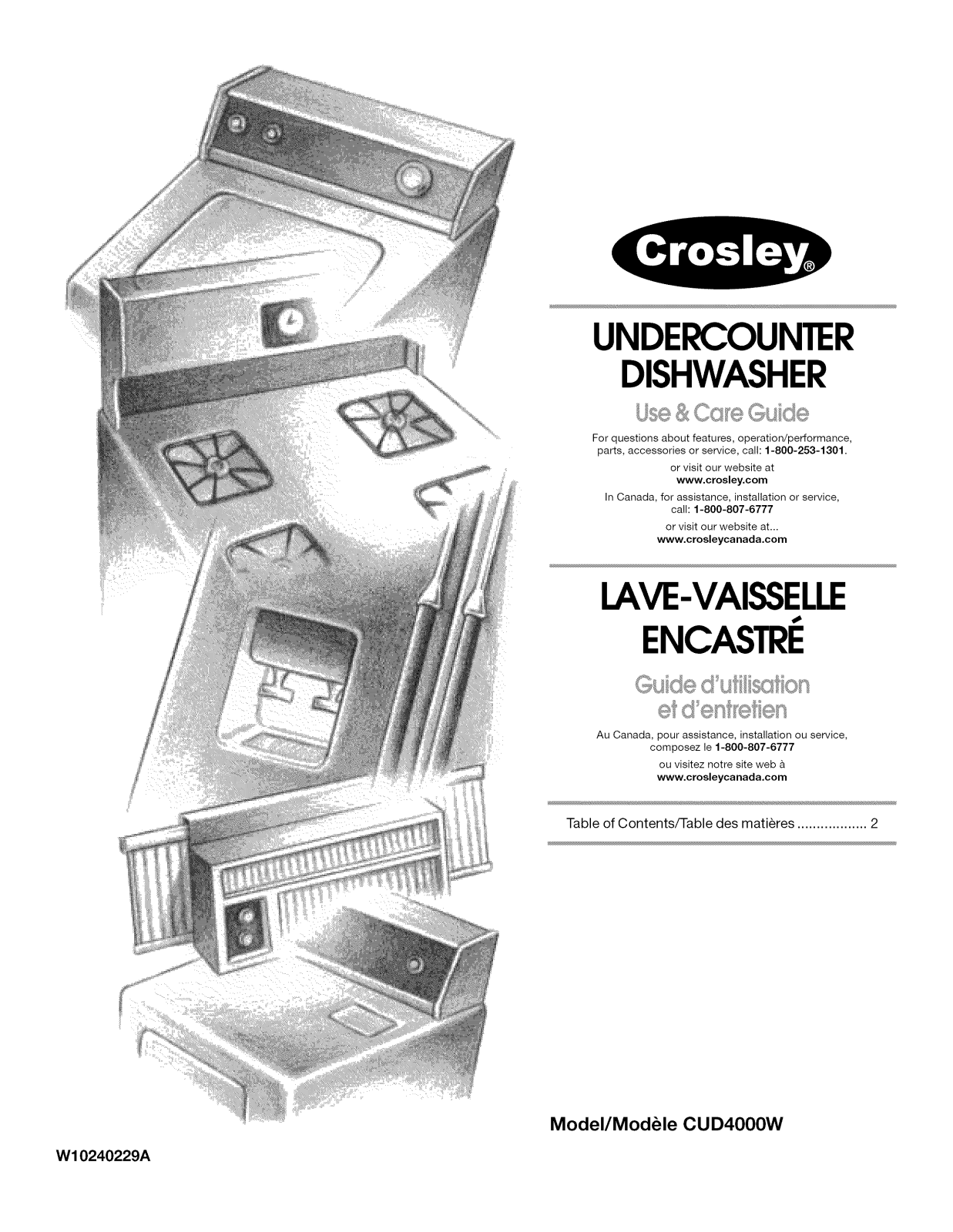 Crosley CUD4000WU1, CUD4000WQ1 Owner’s Manual