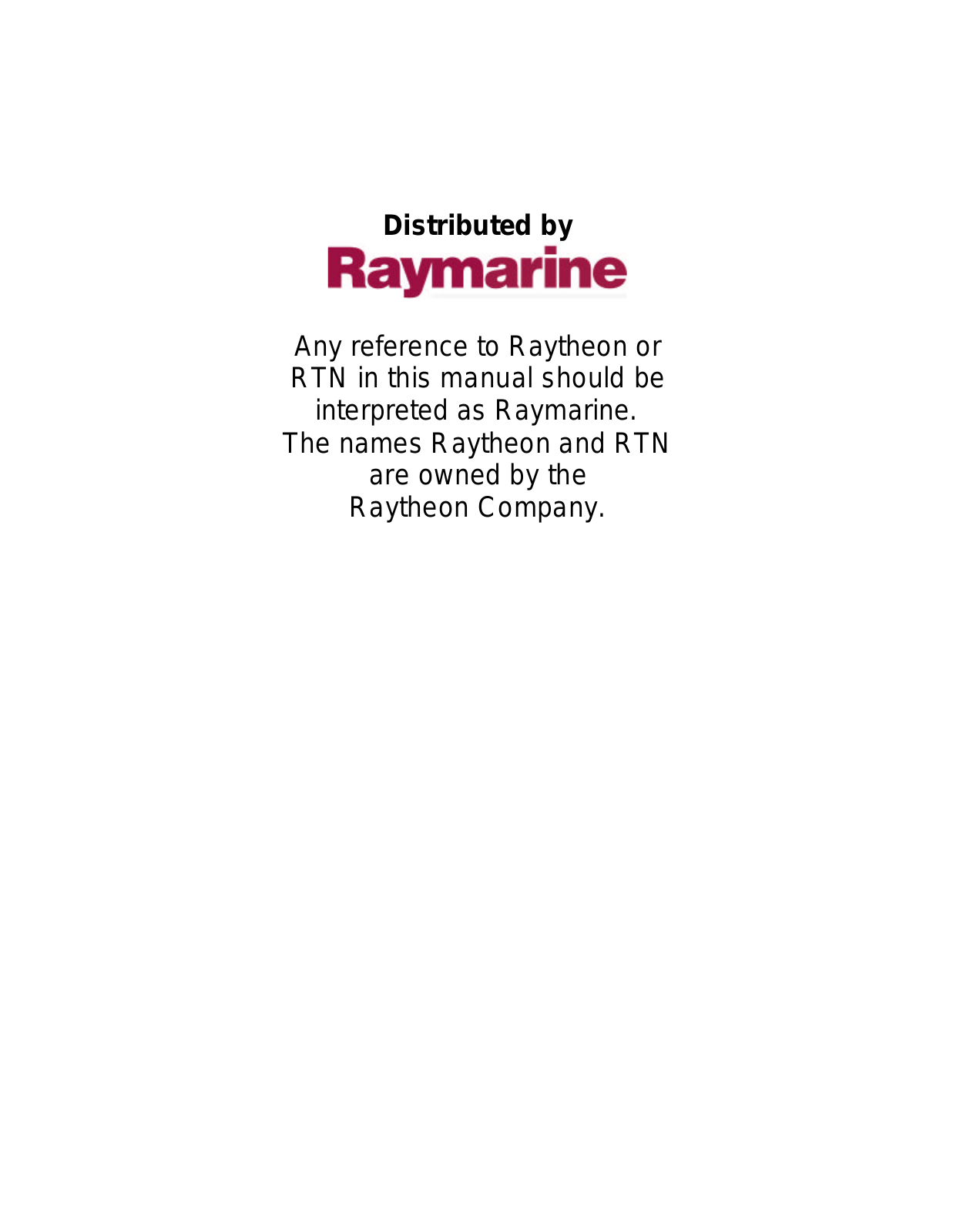 Raymarine V820 User Manual