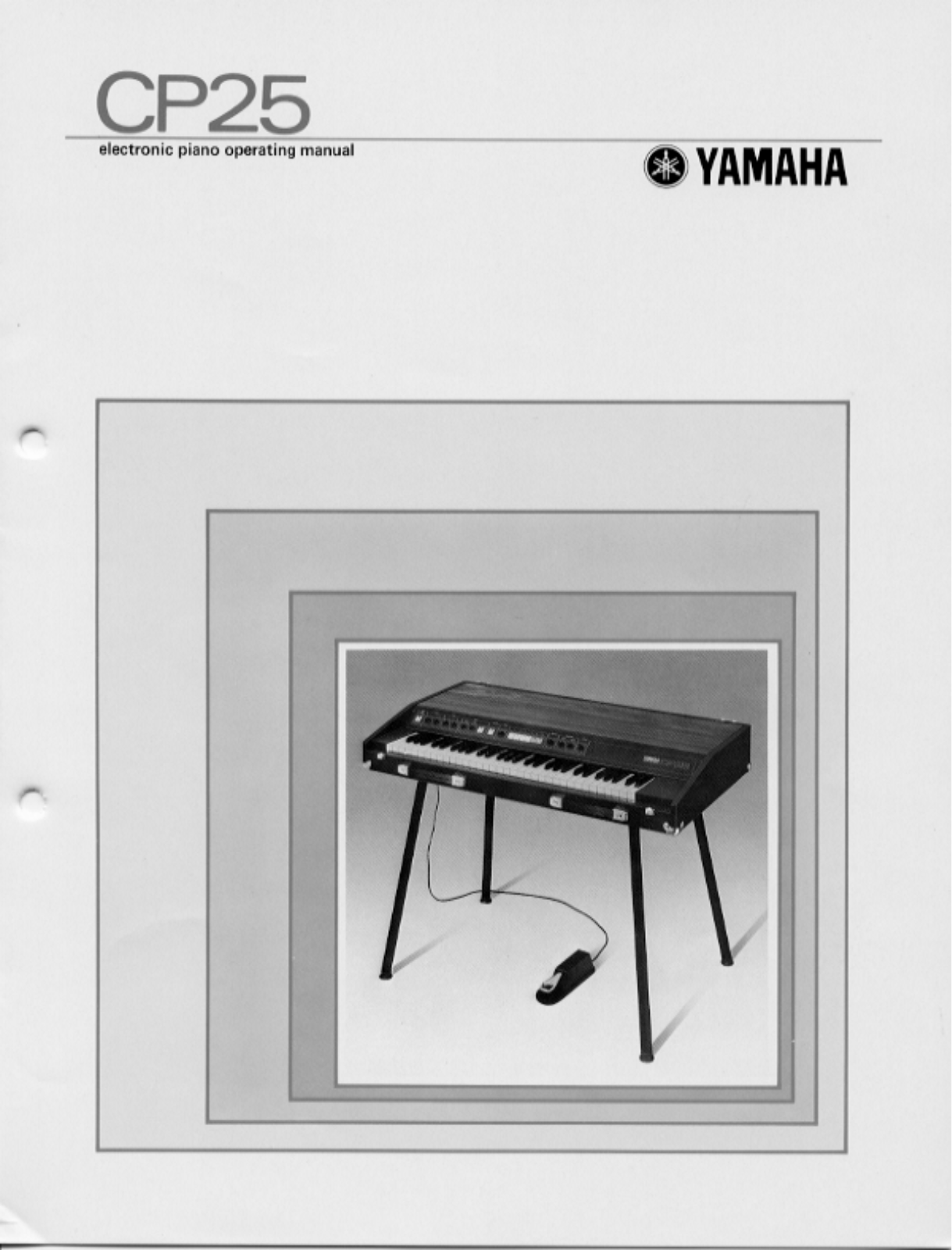 Yamaha CP25 User Manual