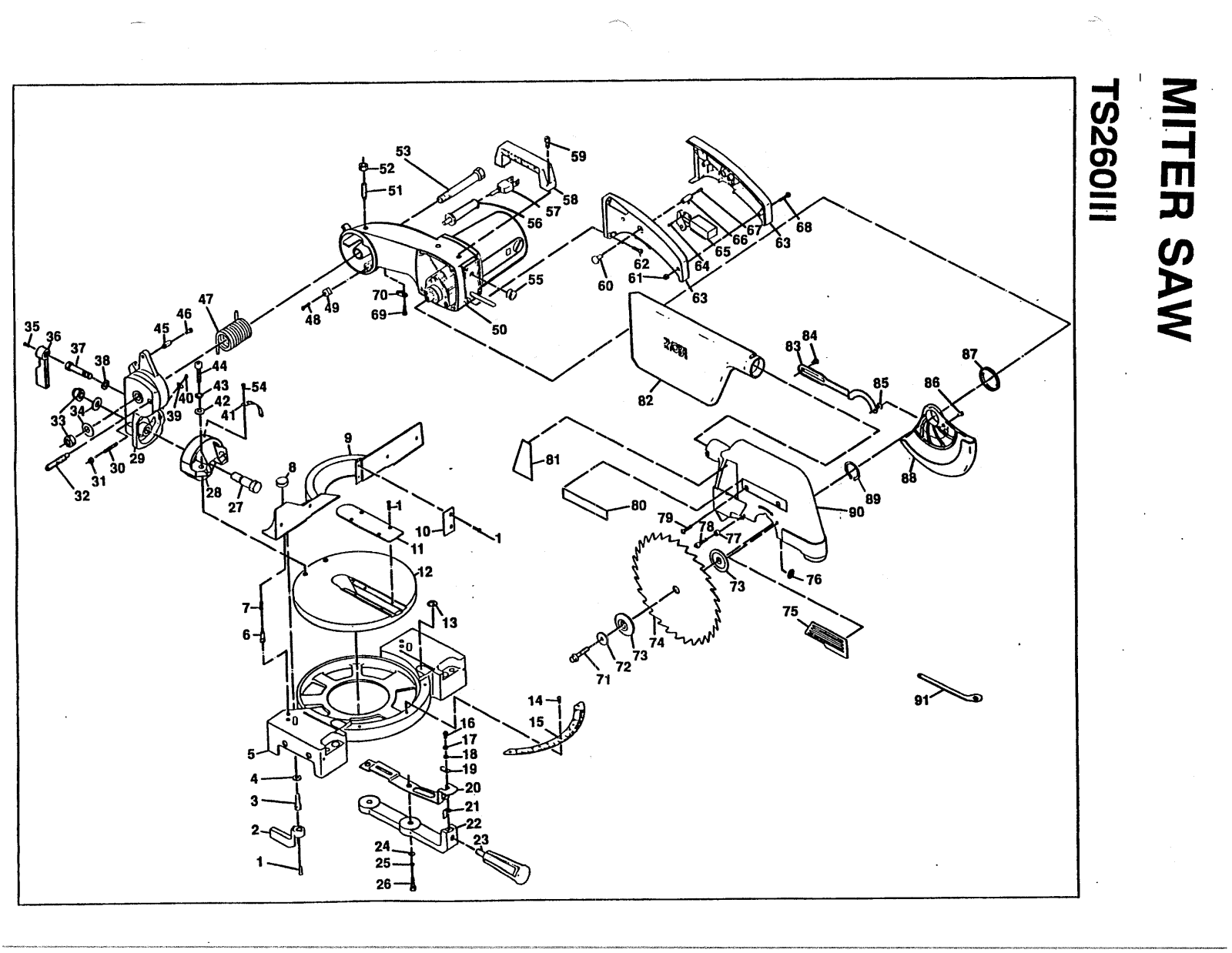 Ryobi TS260-TYPEIII User Manual