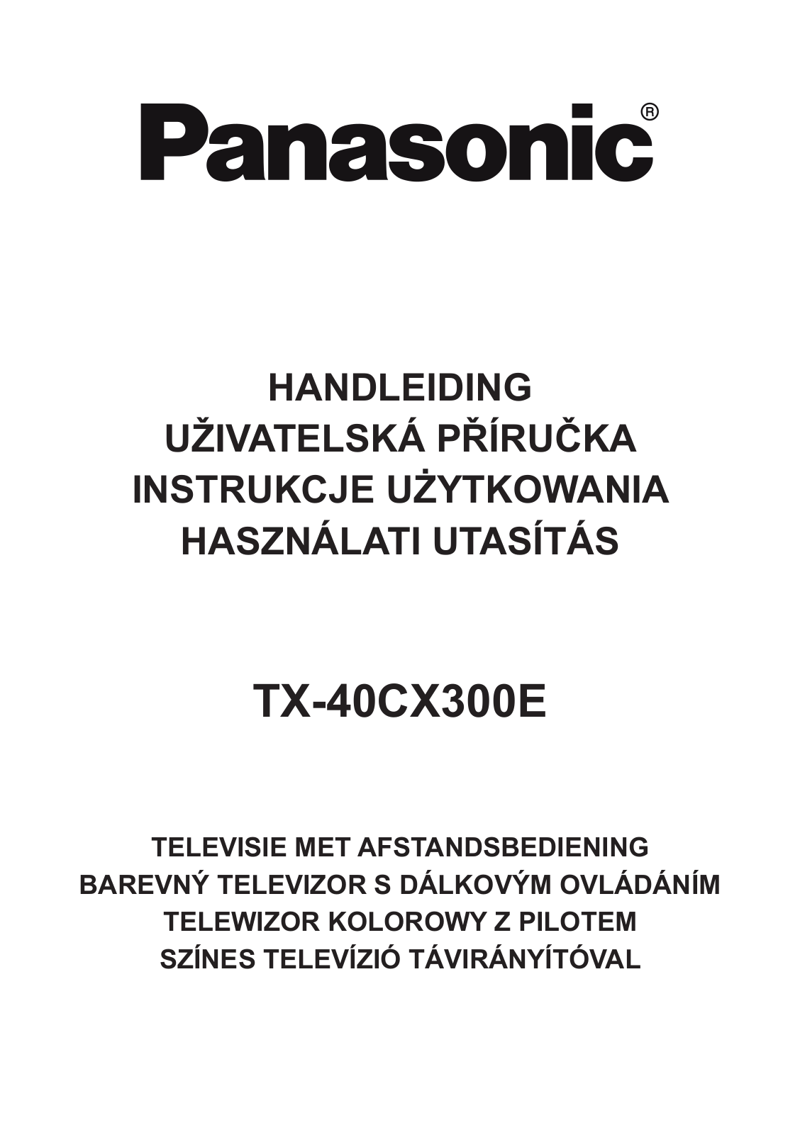 Panasonic TX-40CX300E User Manual