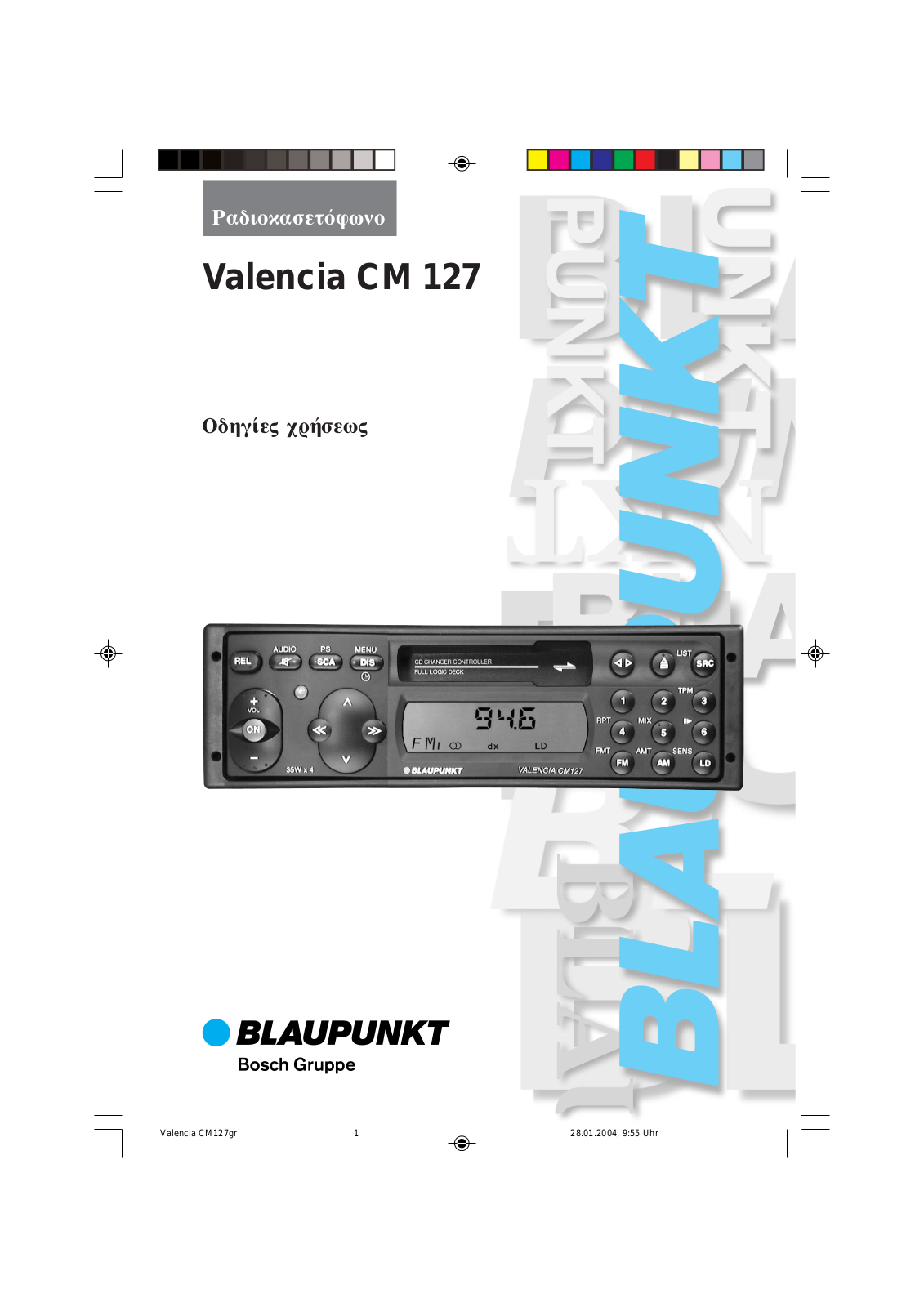 Blaupunkt VALENCIA CM 127 User Manual