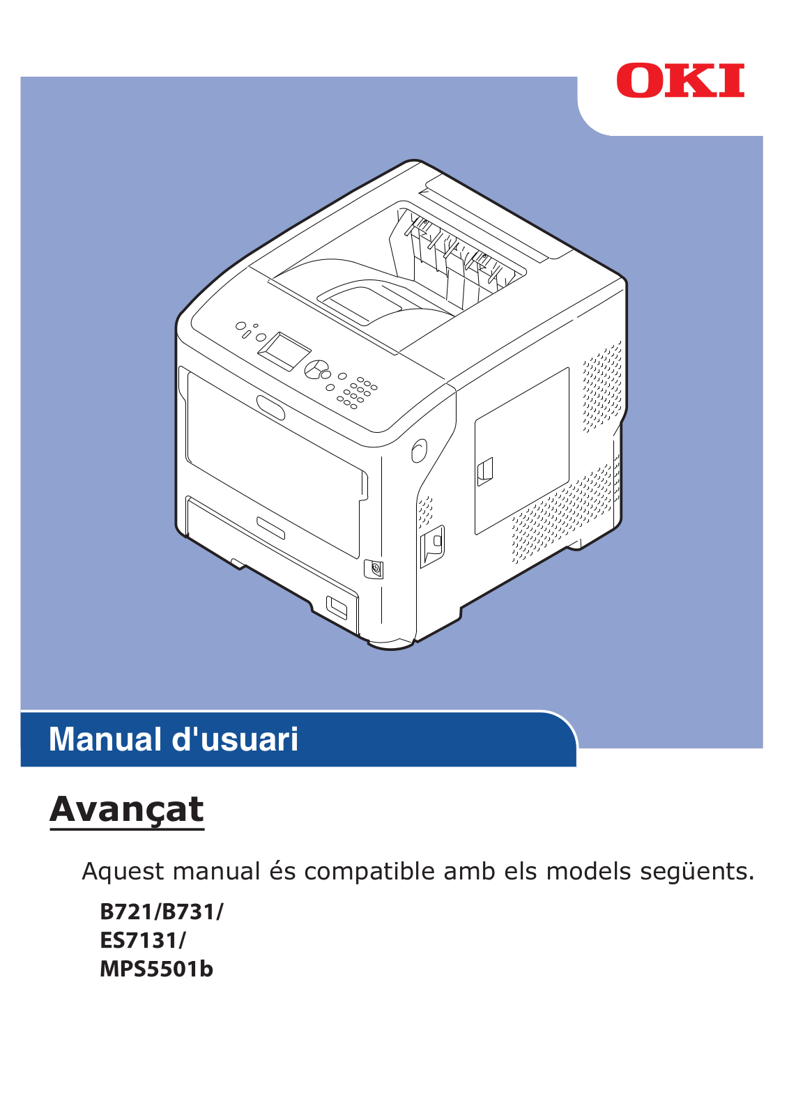 Oki B721, ES7131, MPS5501b, B731 Advanced user manual