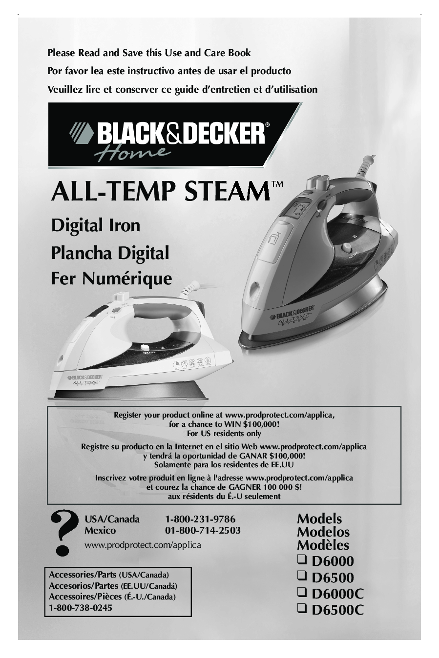 Black & Decker D6000, D6500, D6000C, D6500C User Manual