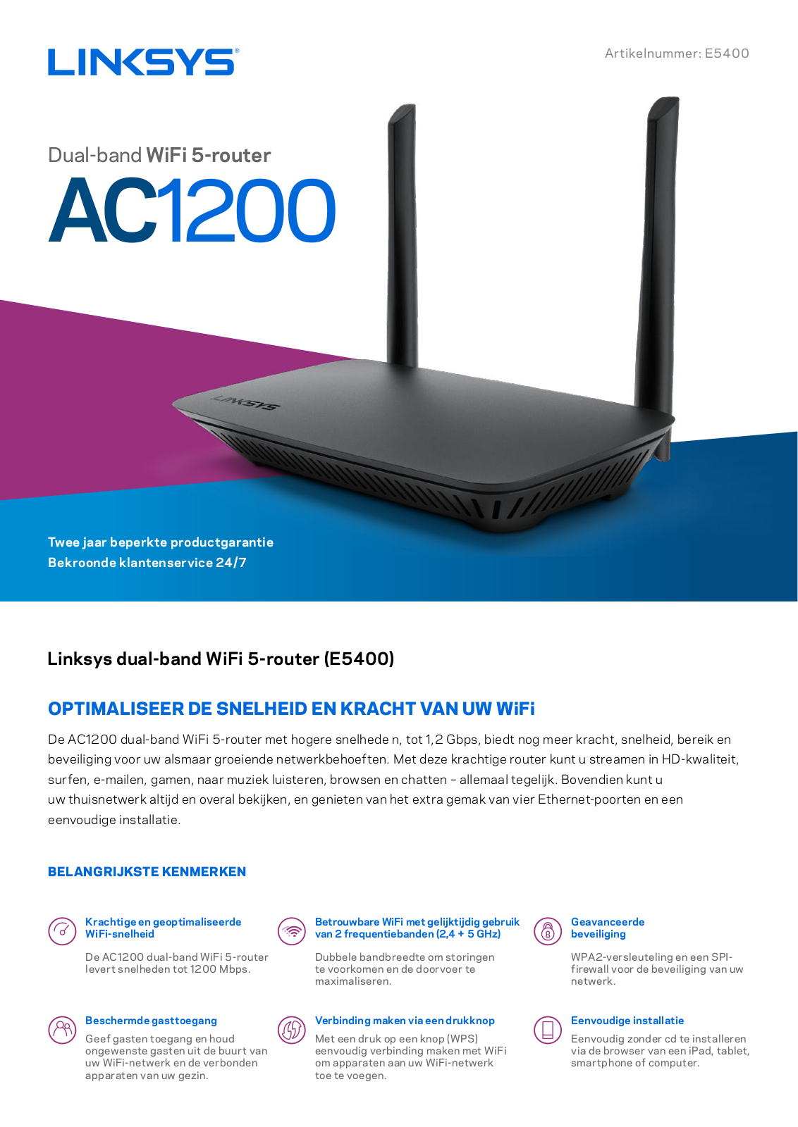 Linksys E5400 User manual