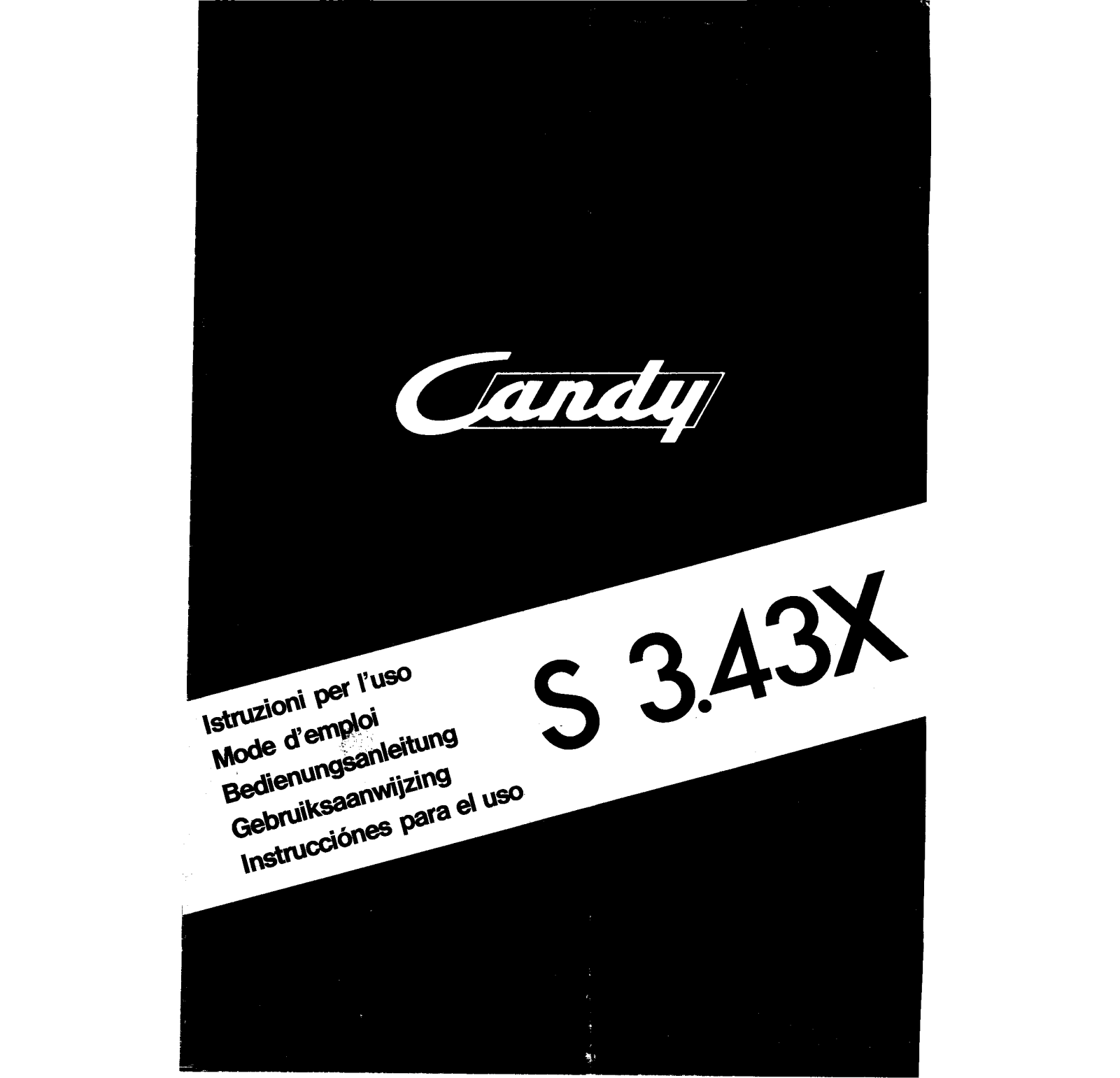 Candy S 3.43X User Manual