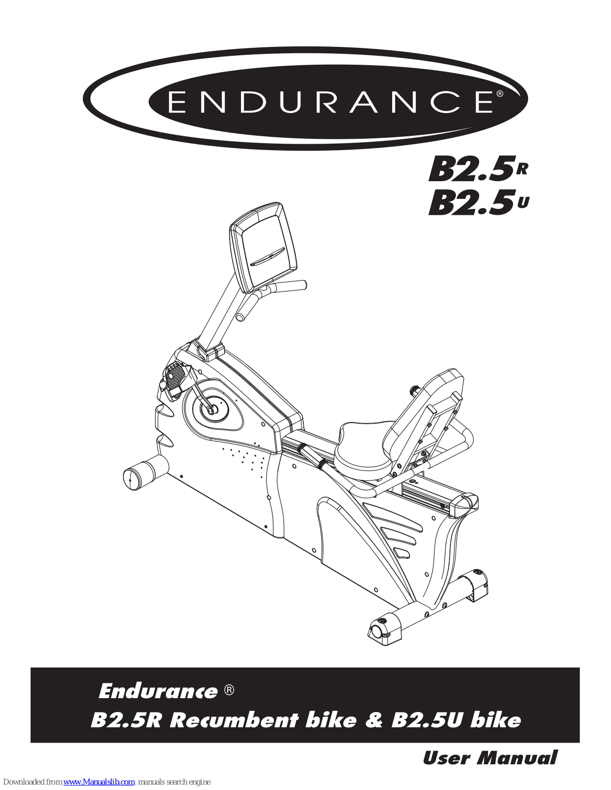 Endurance 2.5r, B2.5r, B2.5u User Manual