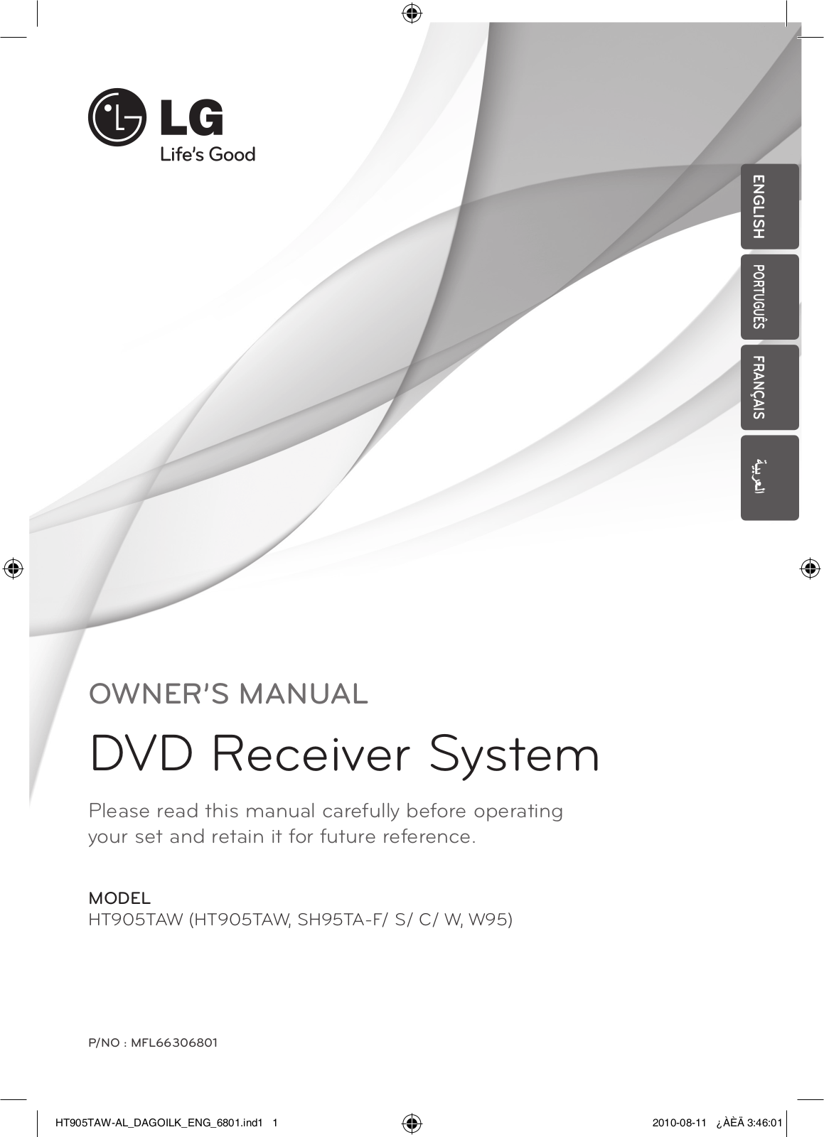 LG HT905TAW Owner’s Manual