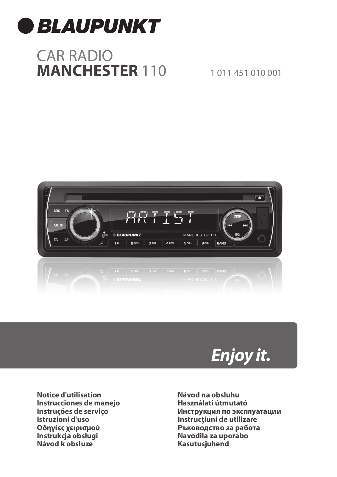 Blaupunkt Manchester 110 User Manual