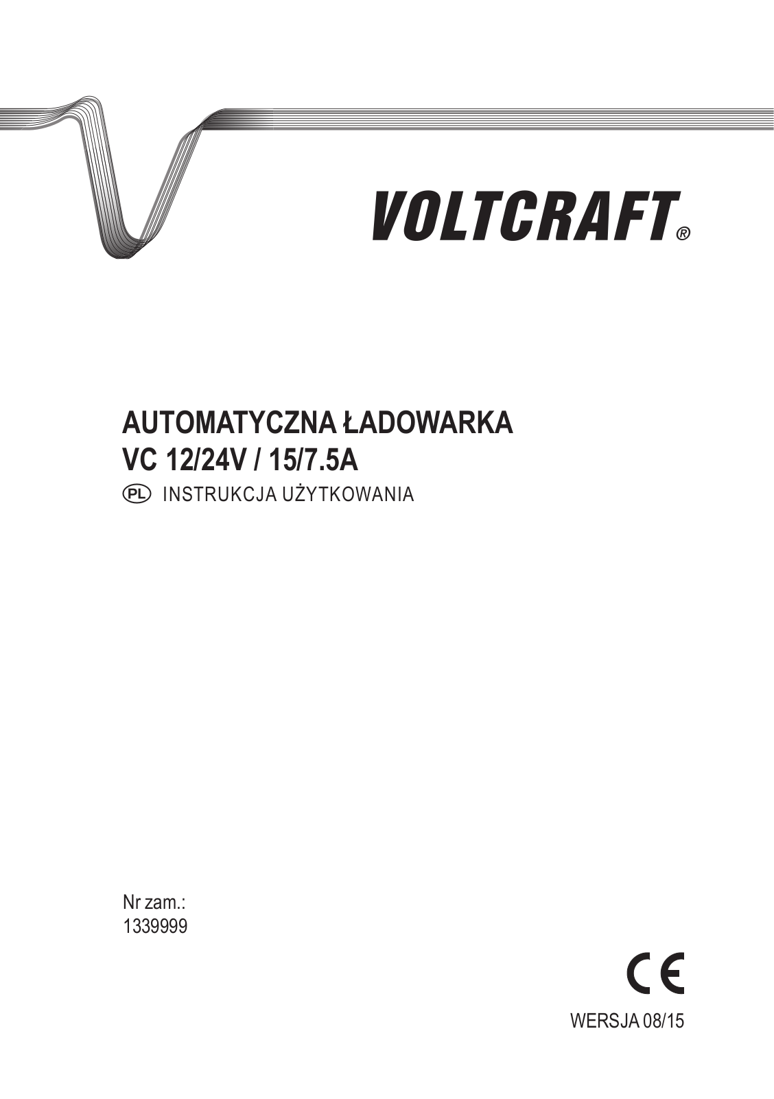 VOLTCRAFT VC 12/24V / 15/7.5A Operation Manual