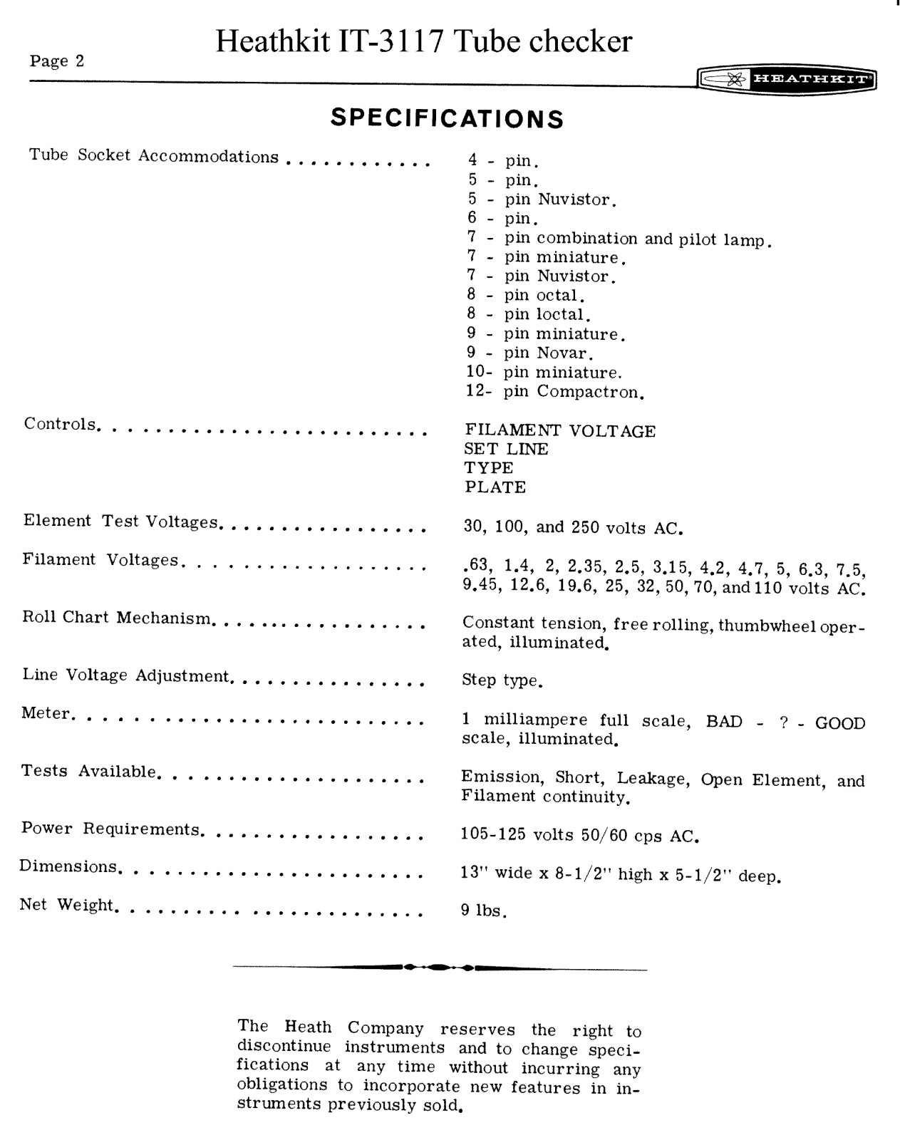 Heathkit it 3117 schematic