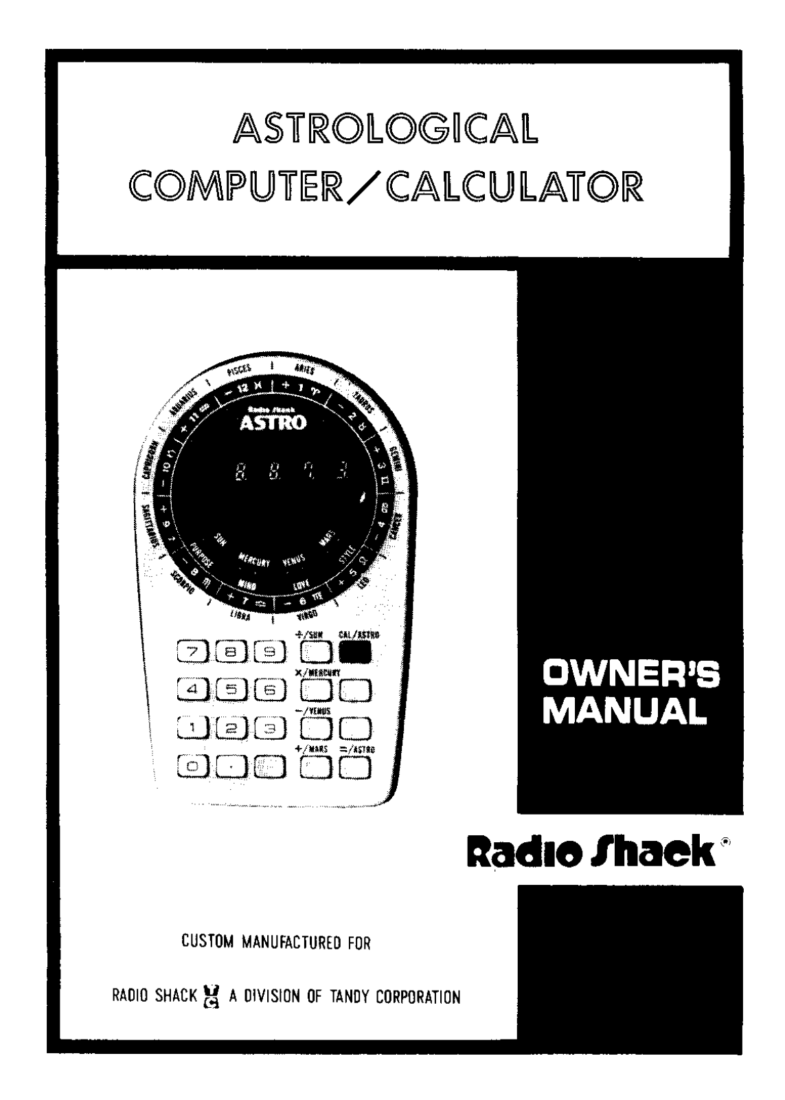 Tandy Astro User Guide