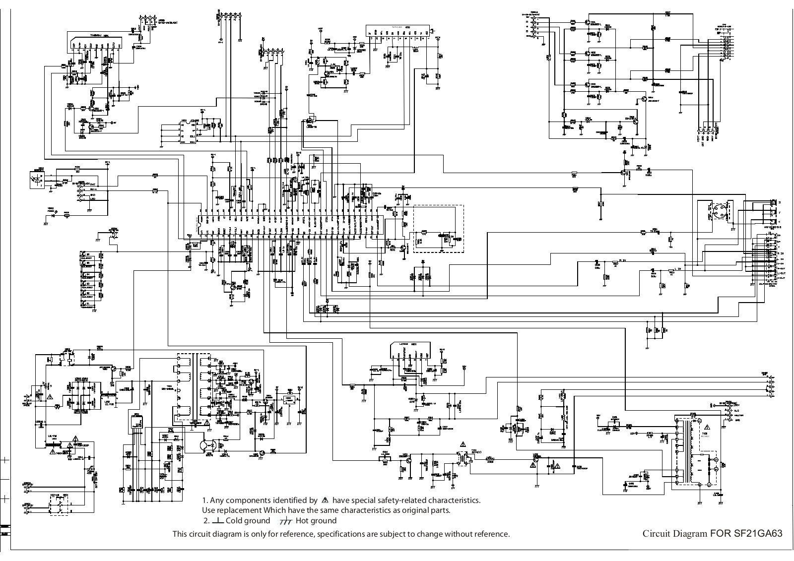 Erisson 21F3 Schematics