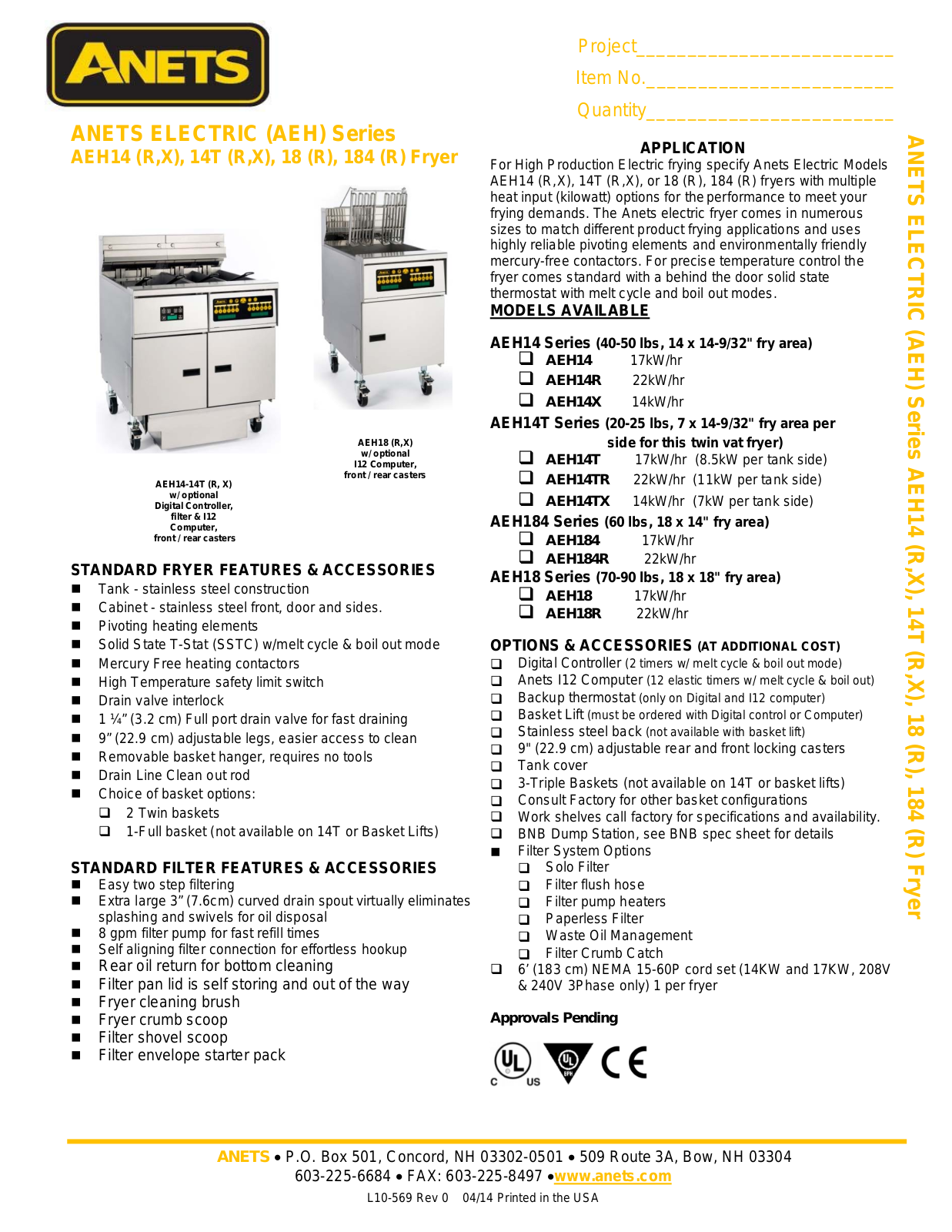 Anets AEH14 User Manual