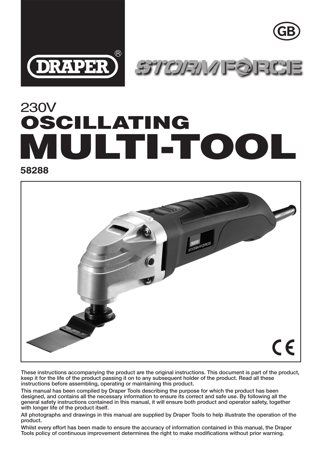 Draper 58288 User Manual - ManualMachine.com