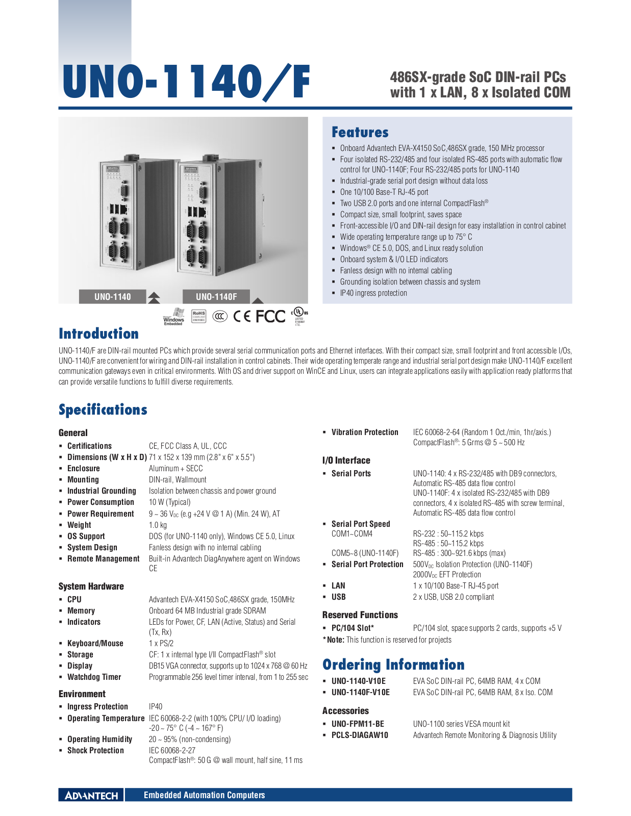 Impulse UNO-1140F User Manual