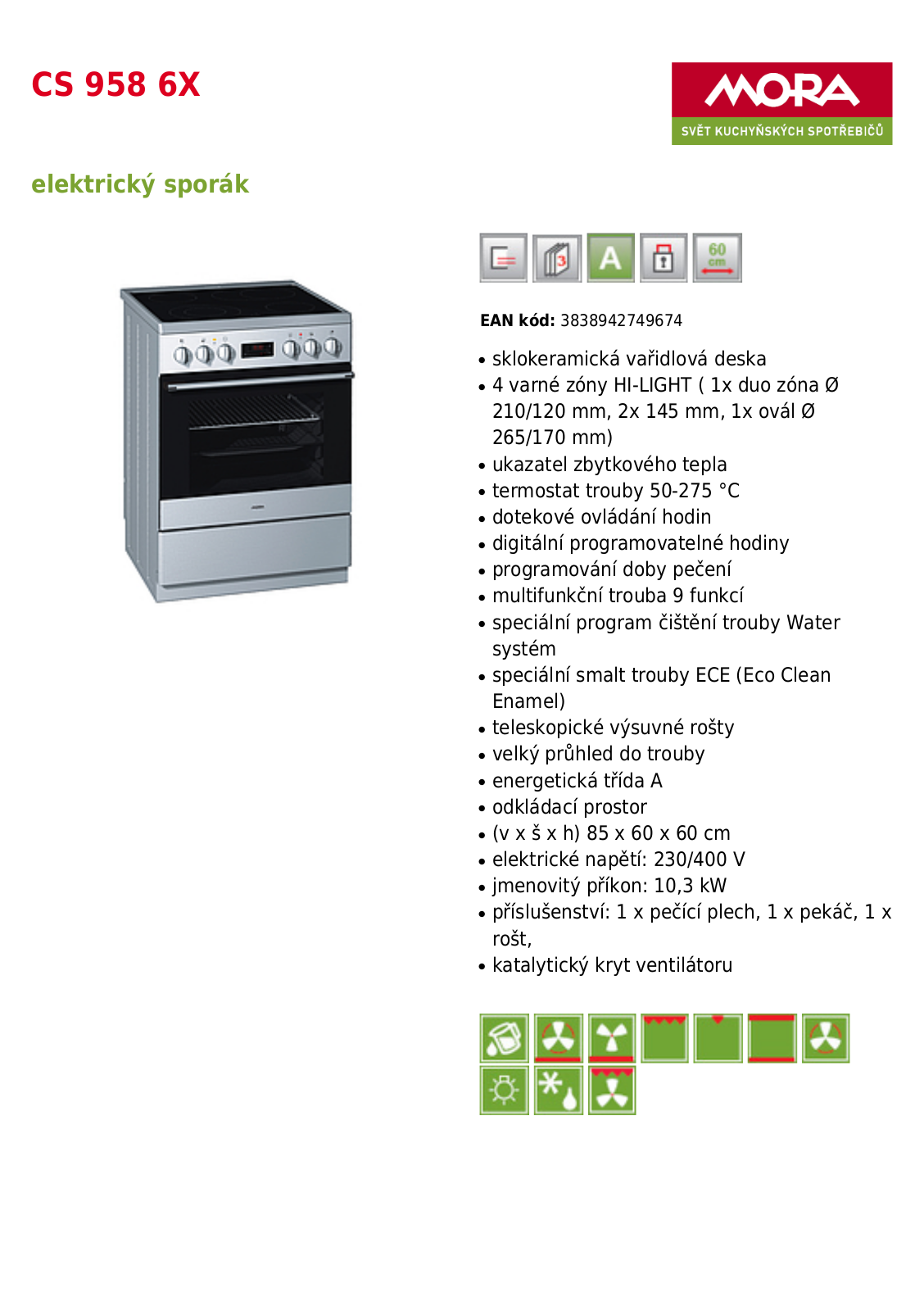 Mora CS 958 6X User Manual