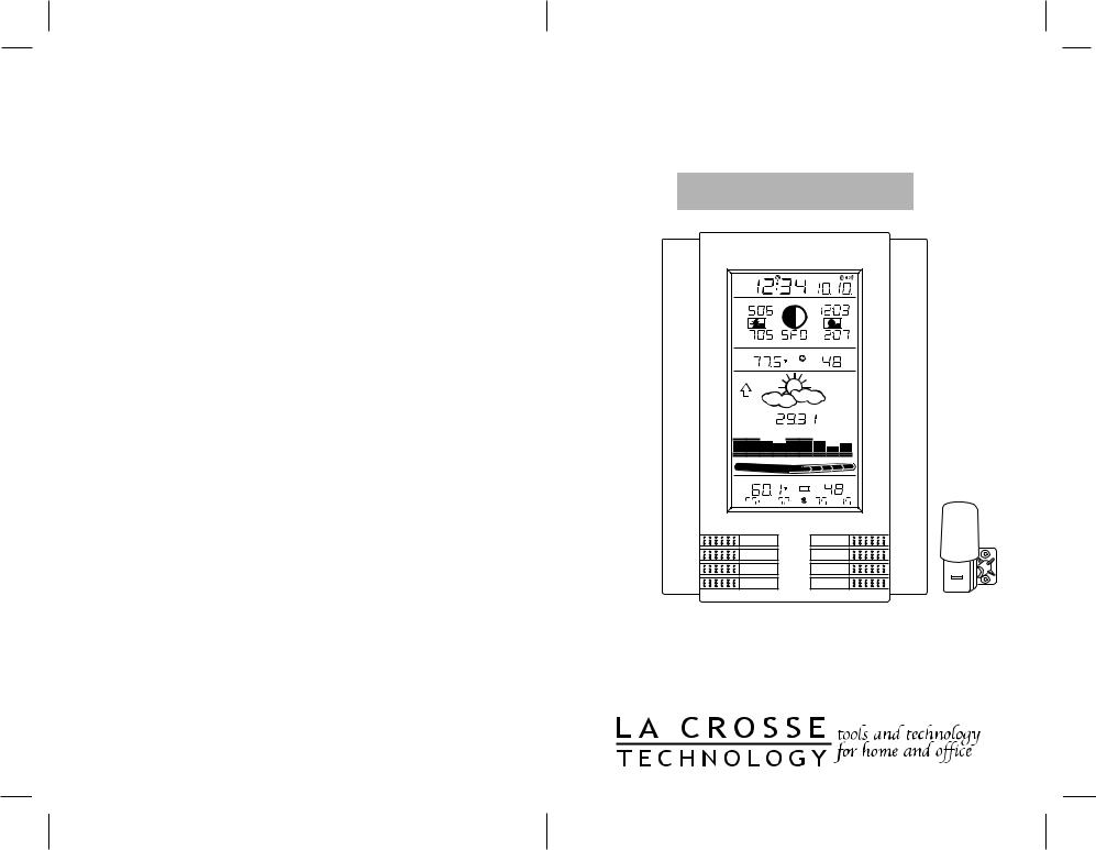 La Crosse Technology WS-8025OAK, WS-8025AL, WS-8025CH User Manual