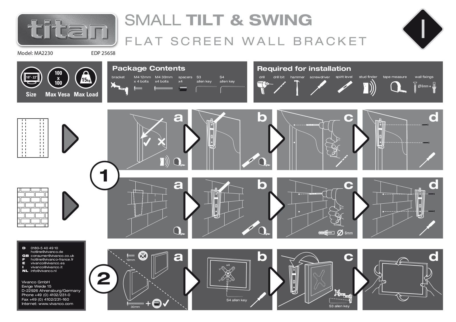 Titan MA 2230 User Manual