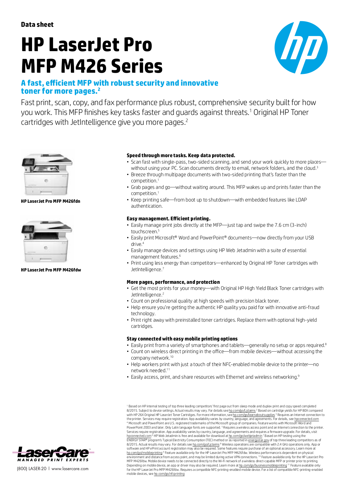 HP MFP M426 Datasheet