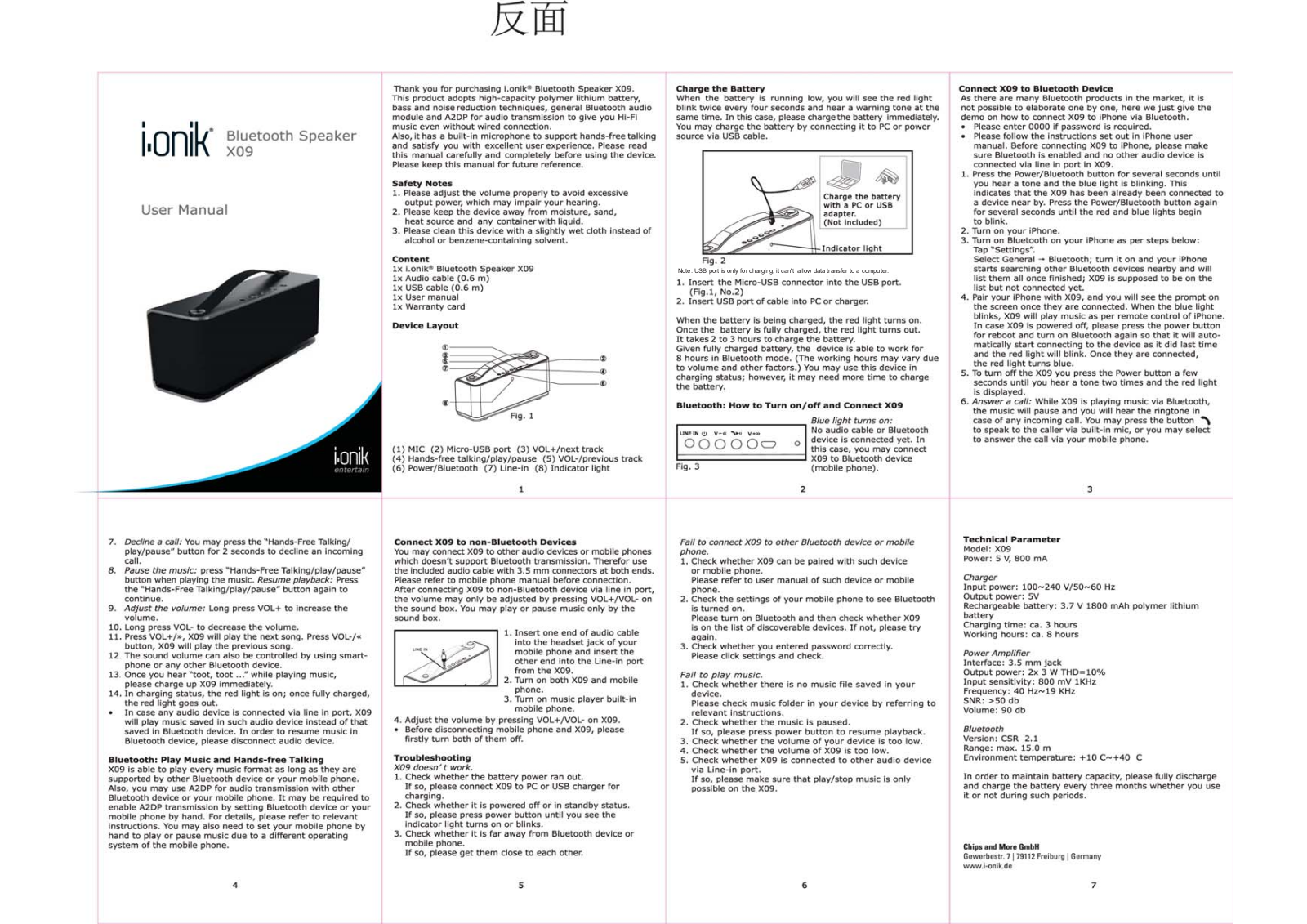 TAI XING BANG TECHNOLOGY X09 Users manual