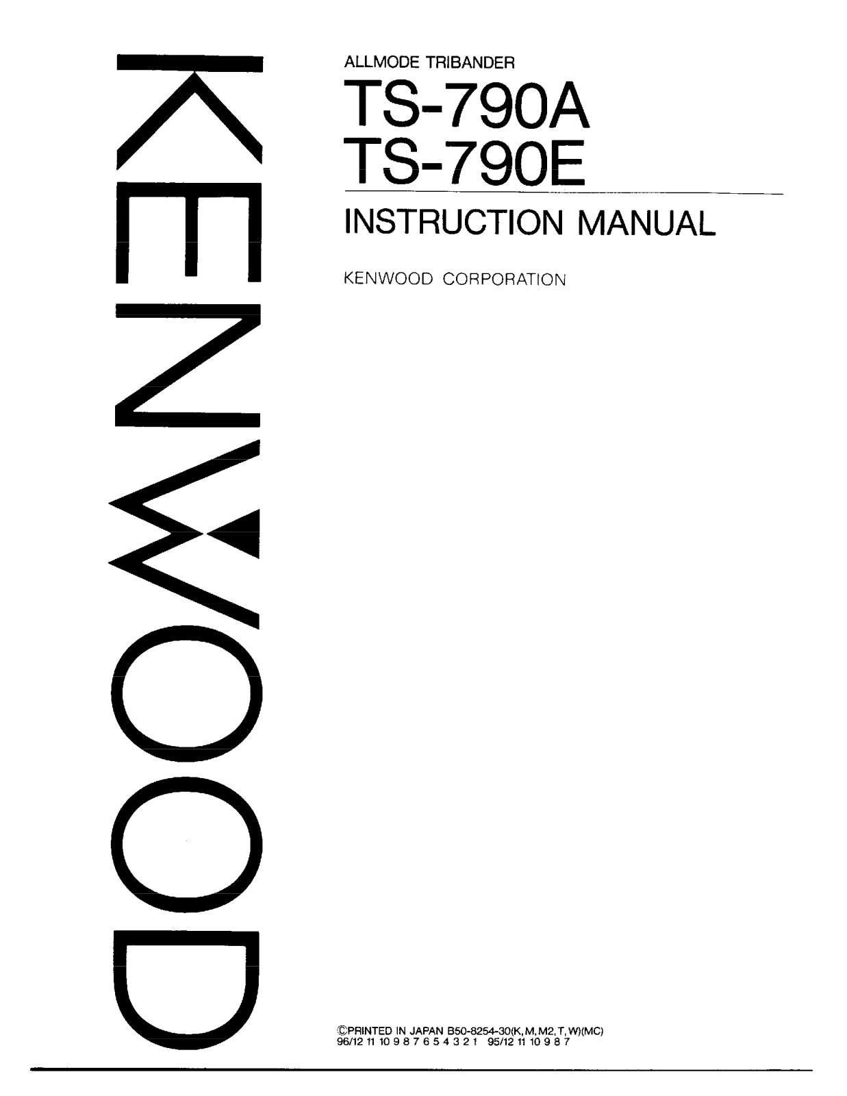 Kenwood TS-790-E, TS-790-A Owners Manual