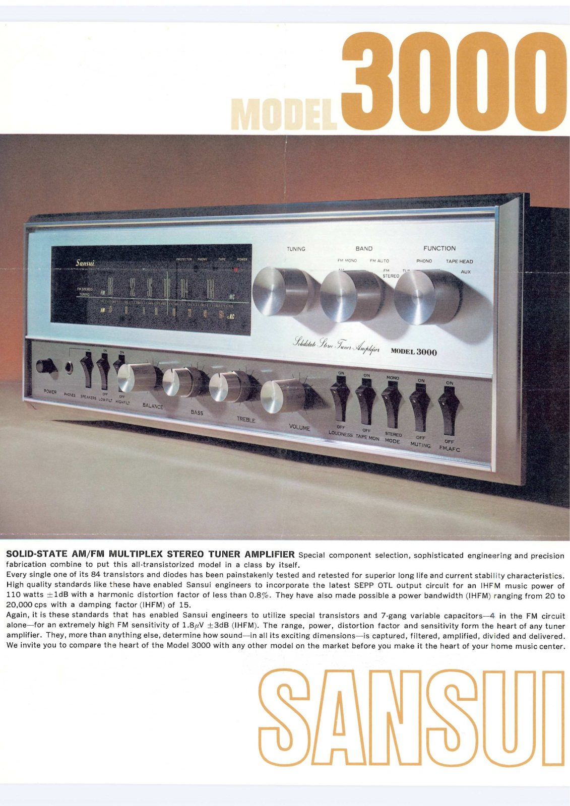 Sansui 3000 Brochure