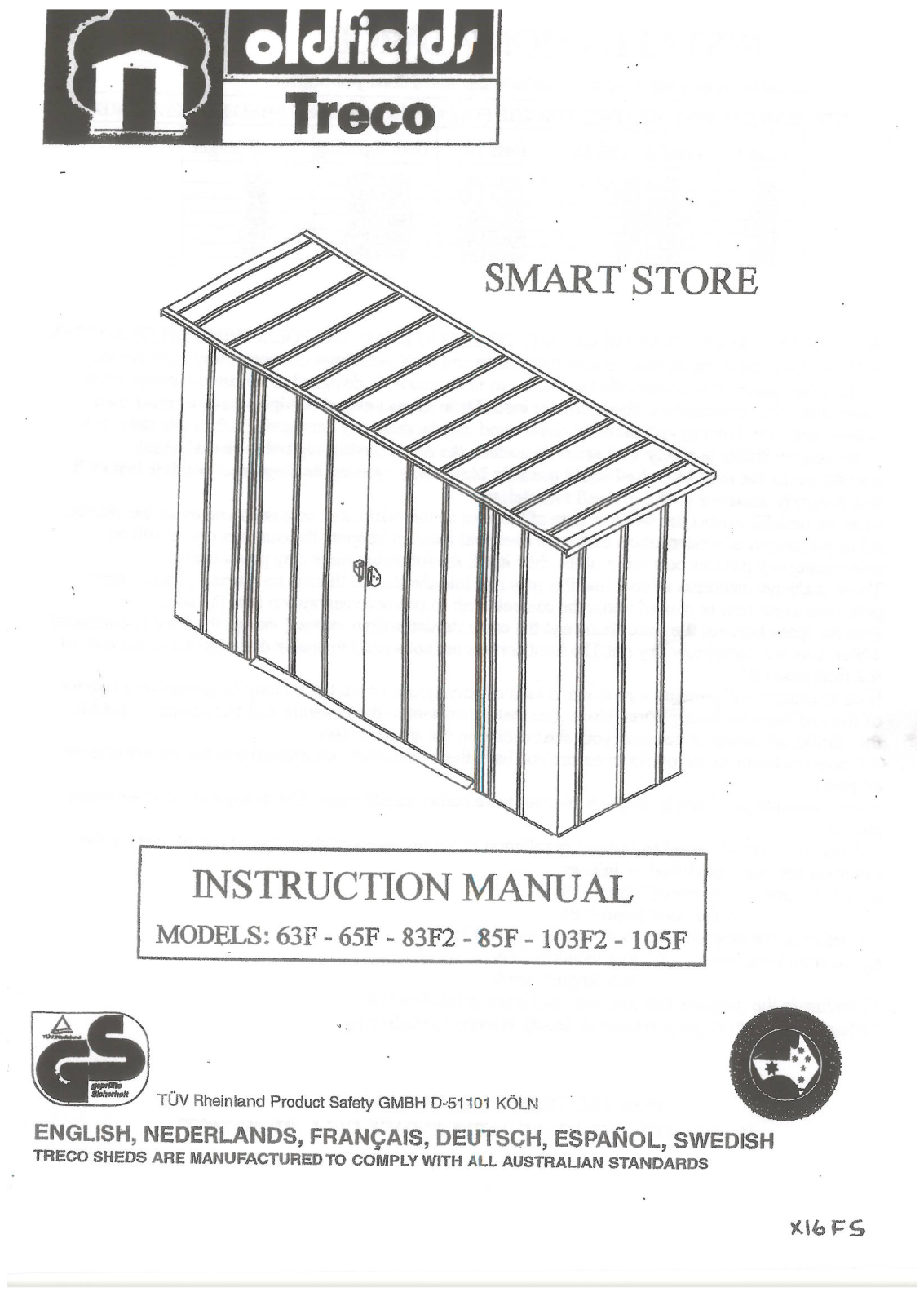 Oldfields 103F2 User Manual