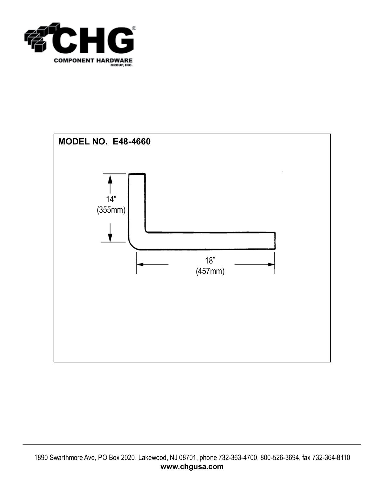 Component Hardware E48-4660 User Manual