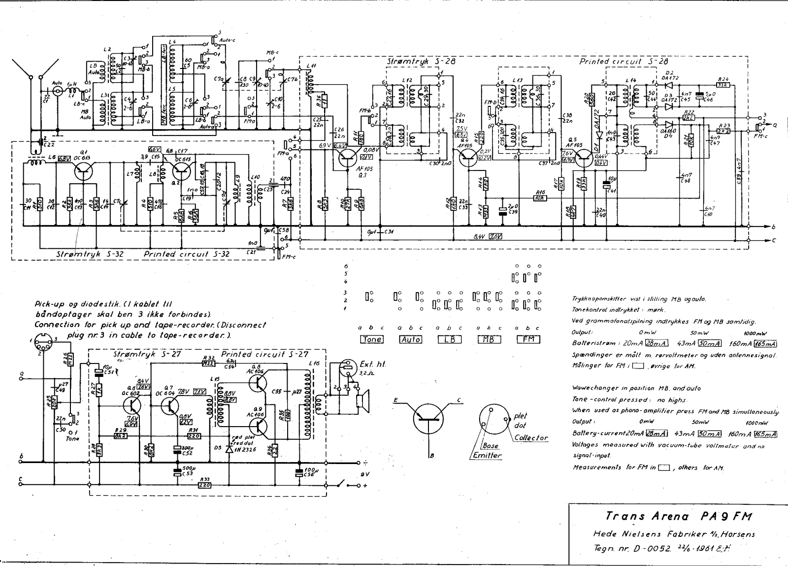 Arena Trans PA9FM Schematic - ManualMachine.com