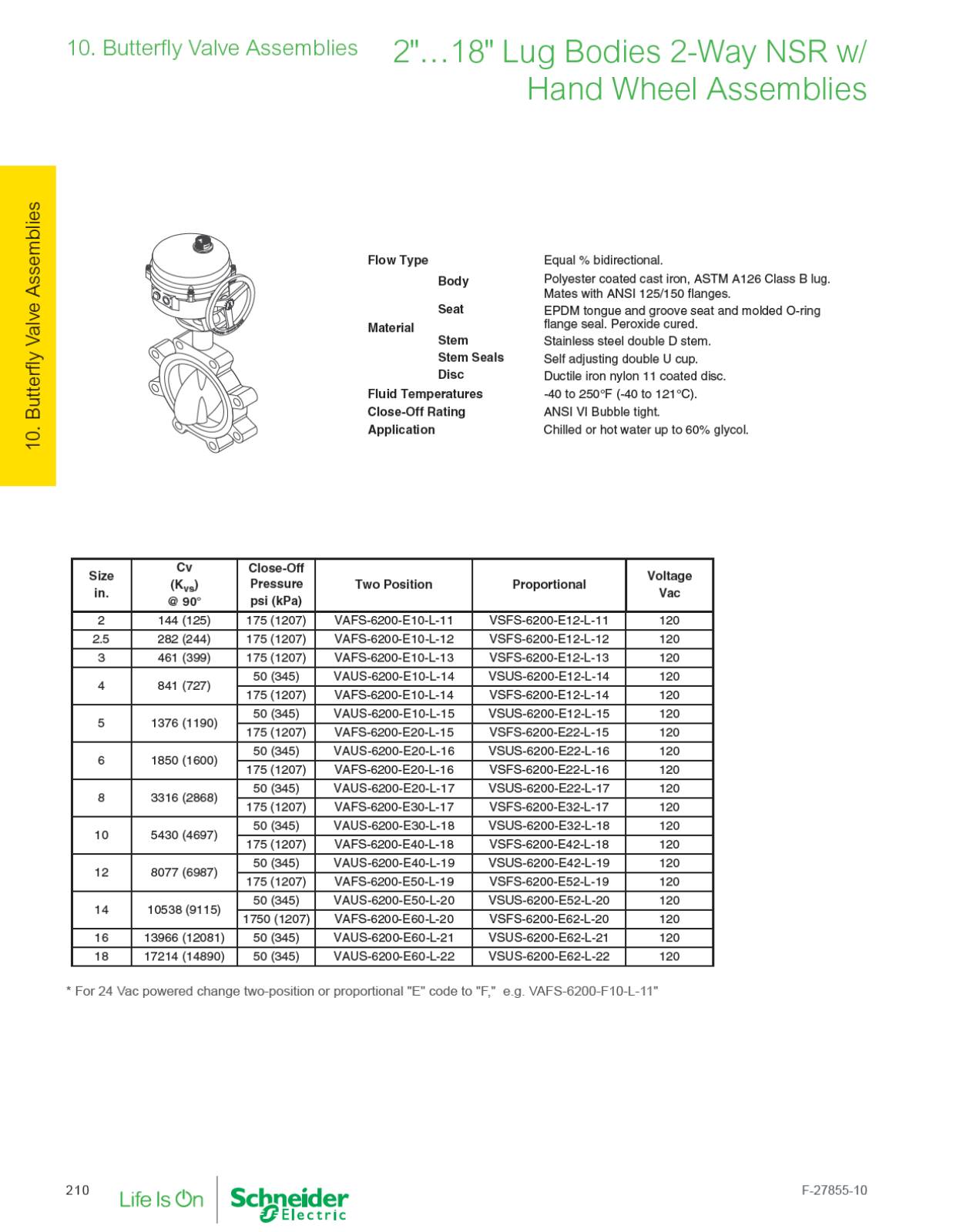 Schneider Electric VAFS-6200-E20-H1-16 Catalog Page