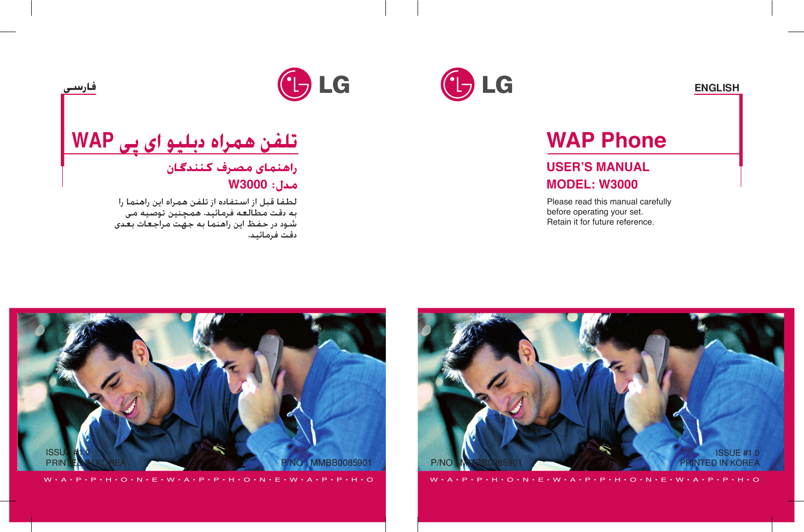 LG W3000A User guide