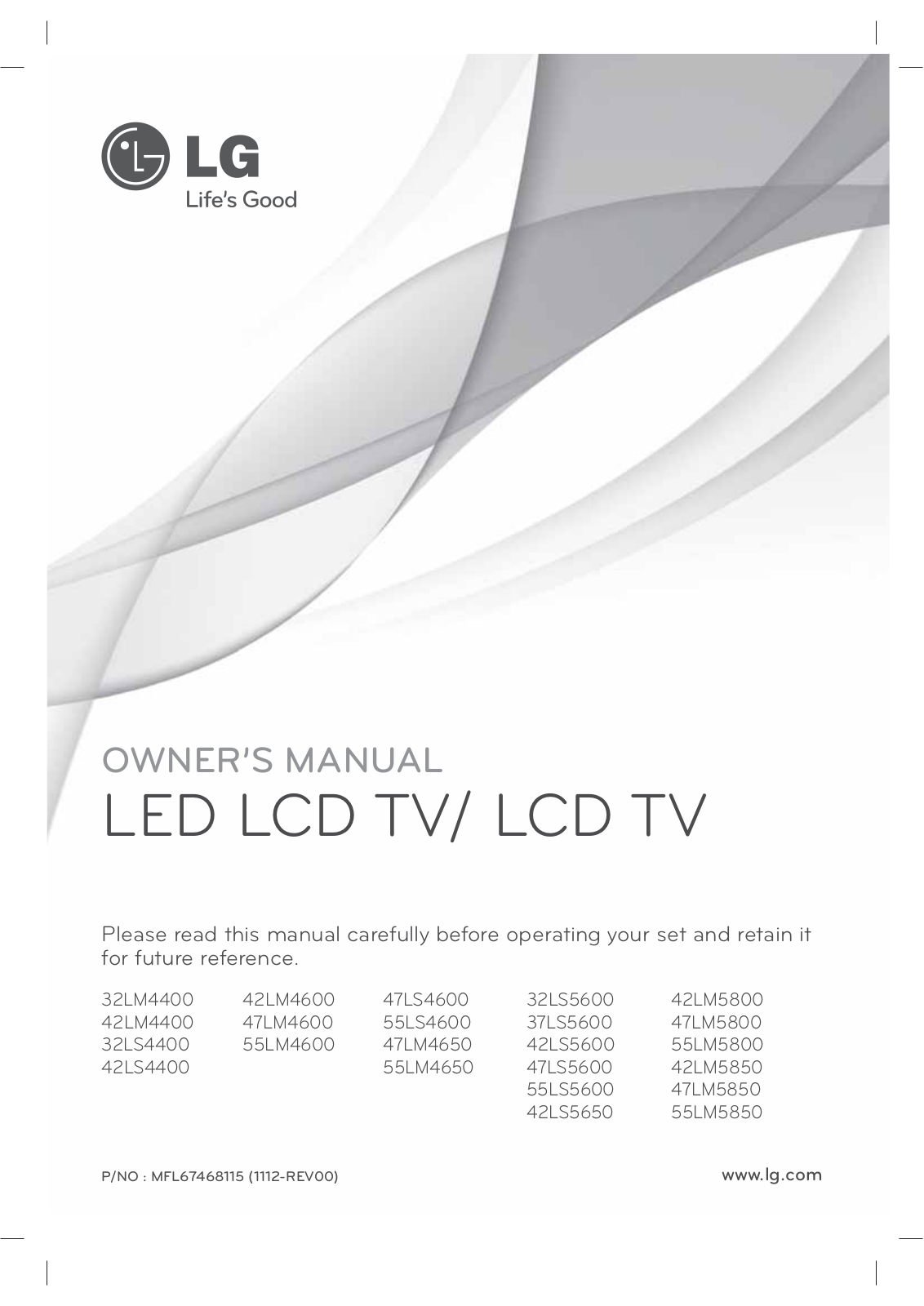 LG 47LS4600UA User Manual