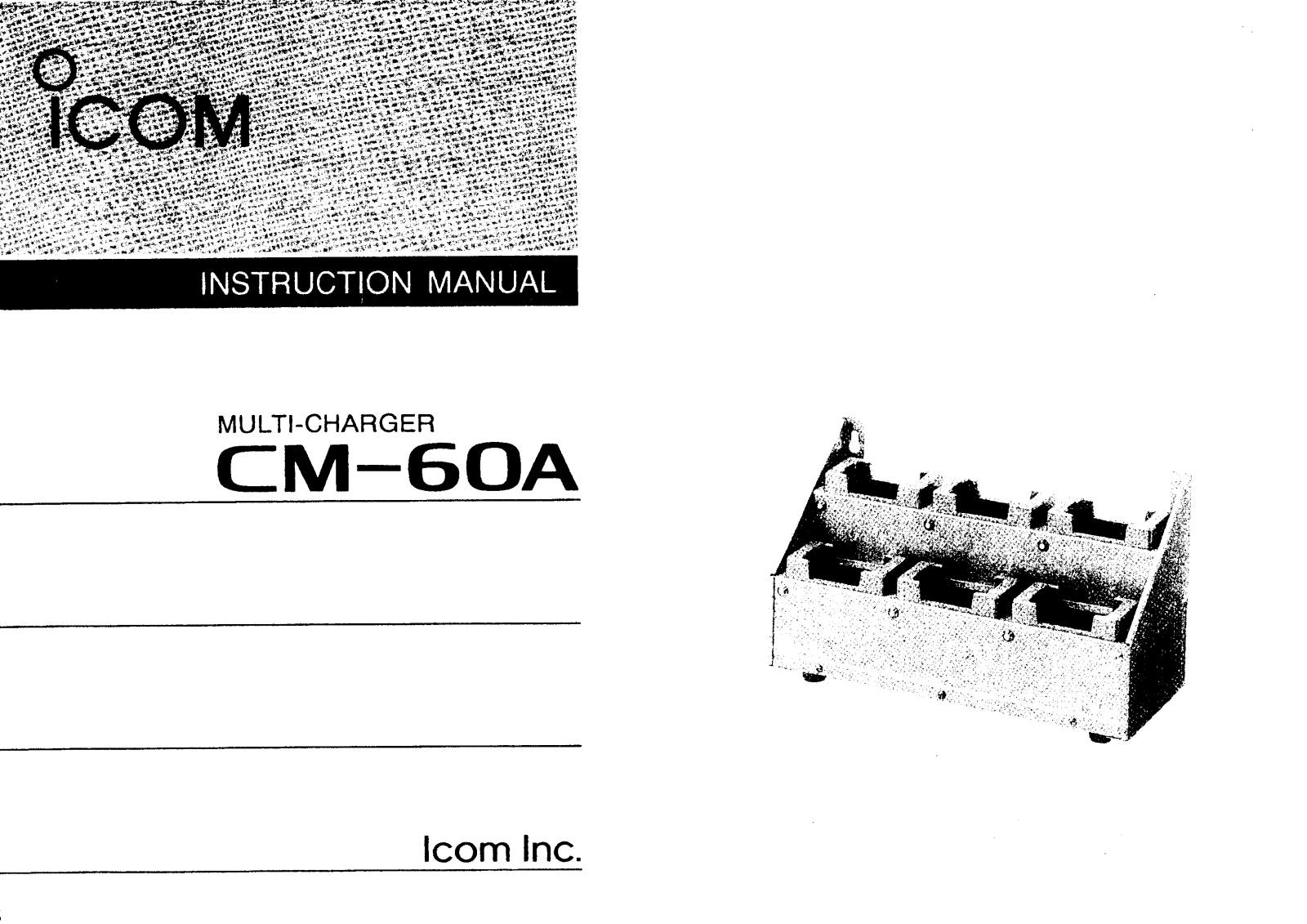 Icom CM-60A User Manual