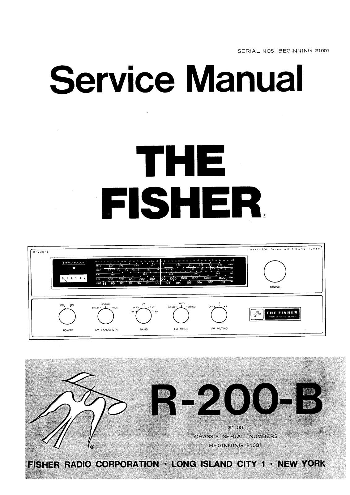 Fisher R-200-B Service Manual