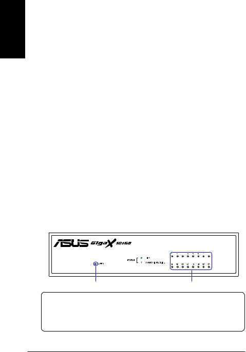 Asus GIGAX 1016D QUICK START GUIDE