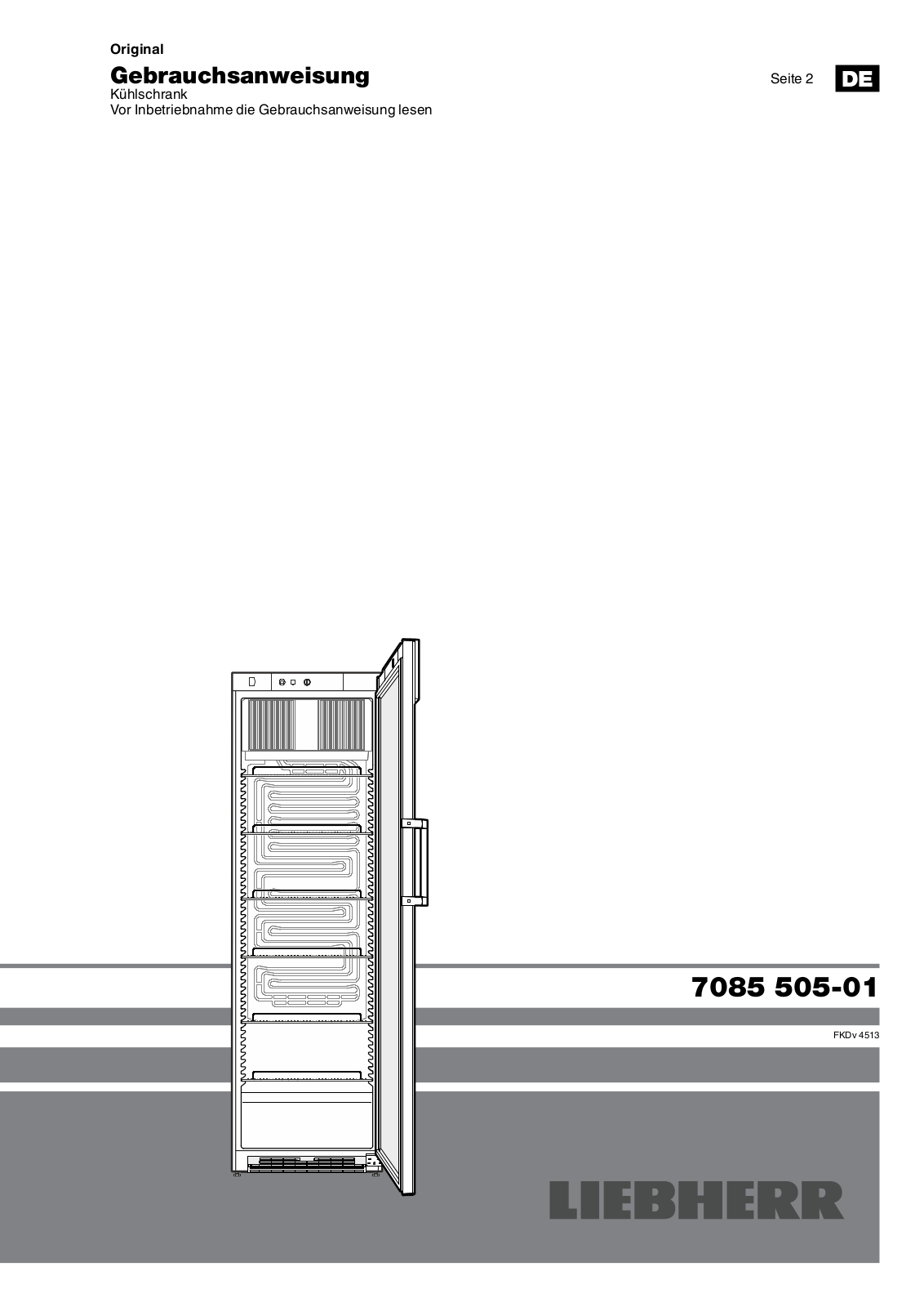 liebherr FKDv 4513 operation manual