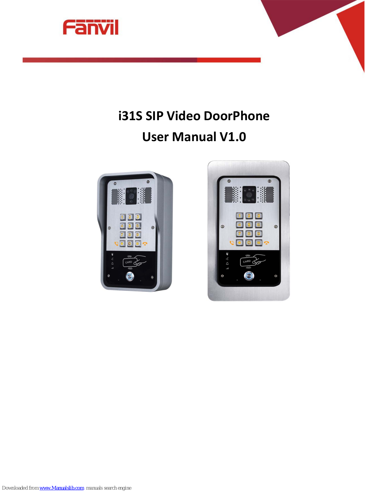 Fanvil i31S User Manual