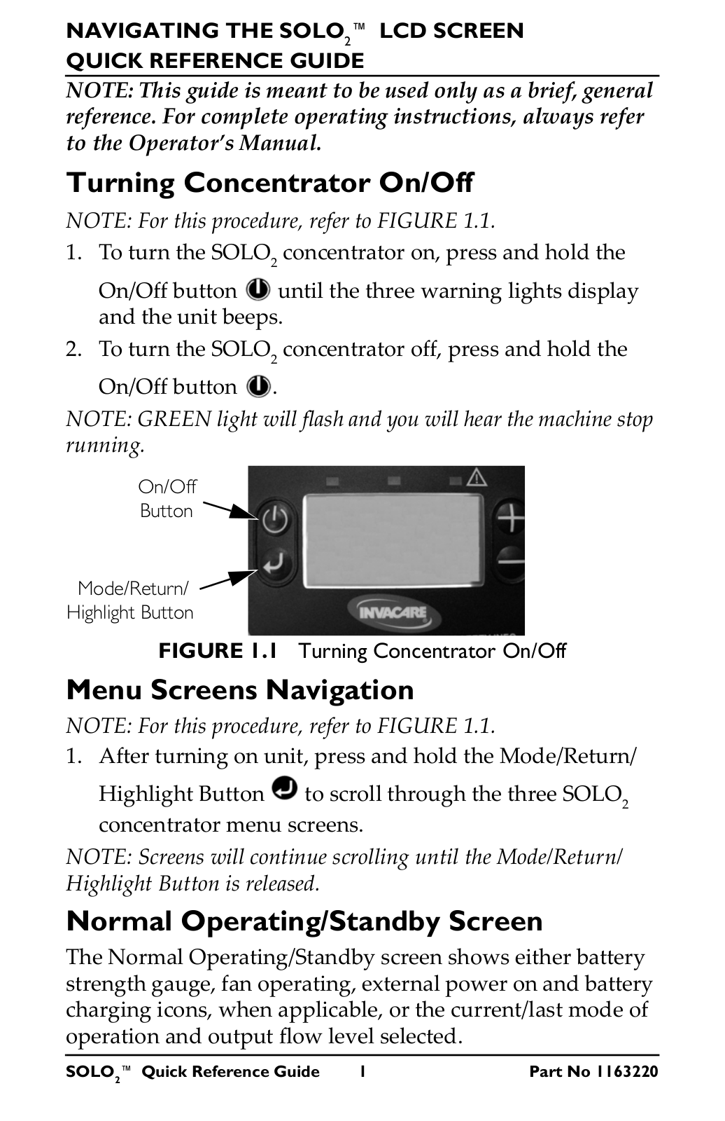 Solo USA 1163220 User Manual