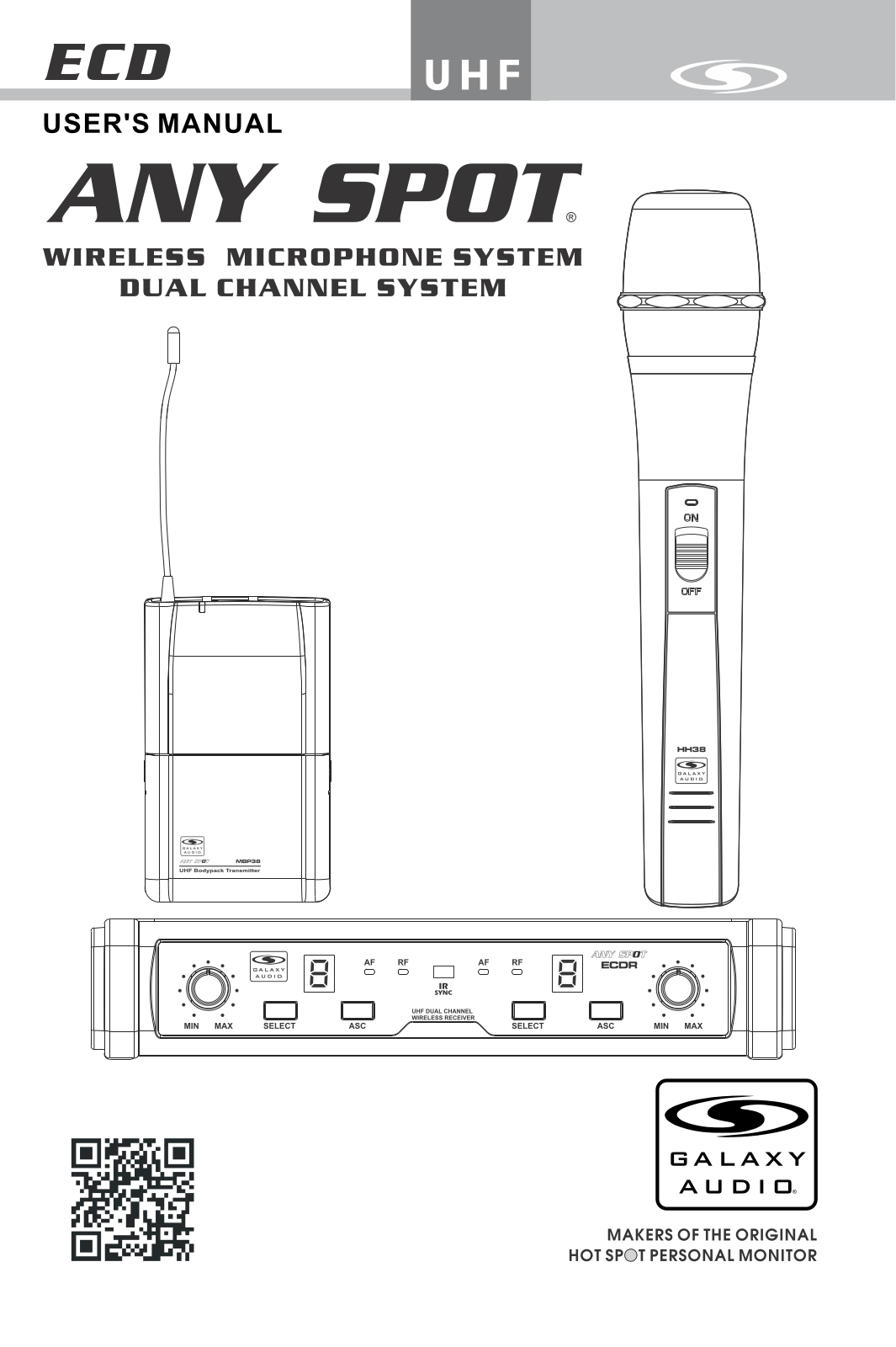 Galaxy Audio ECDR-2HH38-D User manual