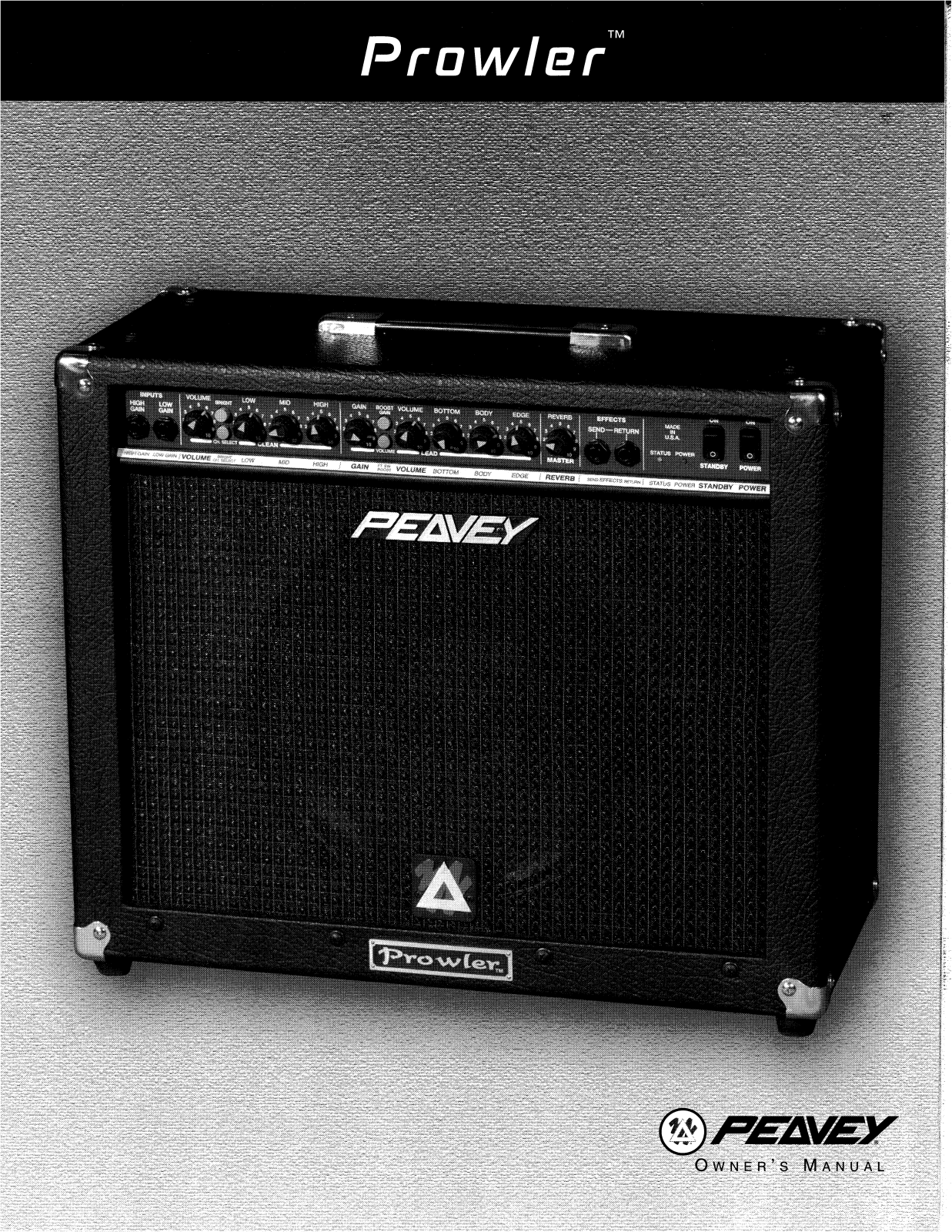 Peavey Prowler User Manual