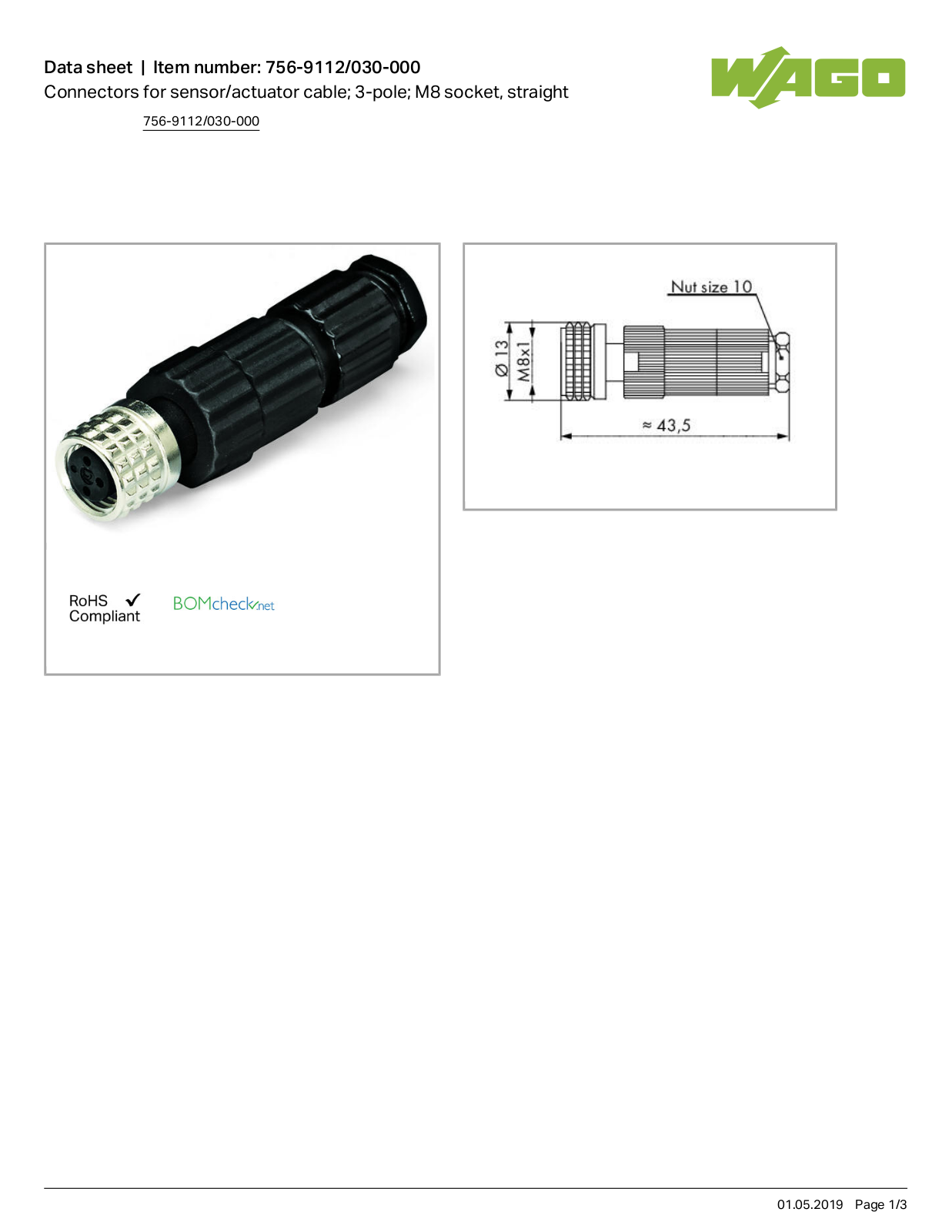 Wago 756-9112/030-000 Data Sheet