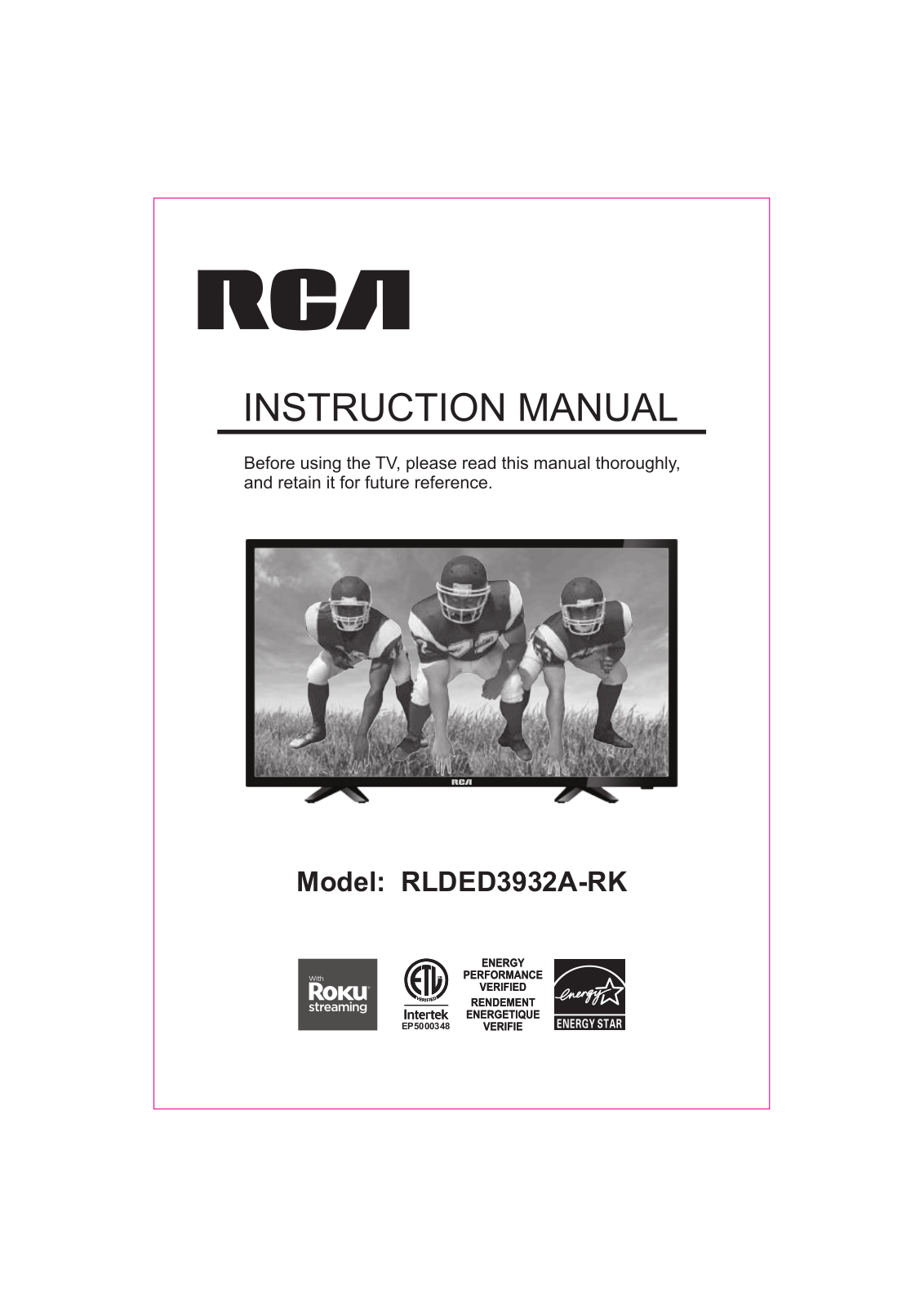 Curtis RLDED3932A-RK User Manual