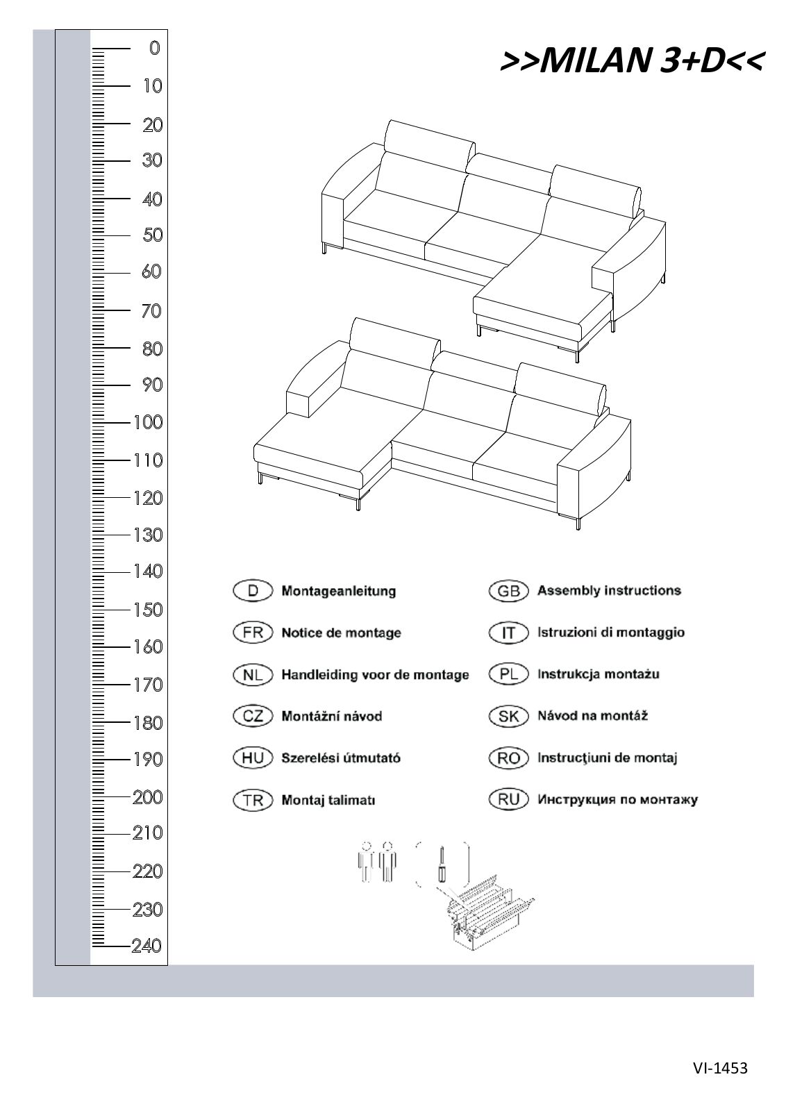 Home affaire Wheeling Assembly instructions