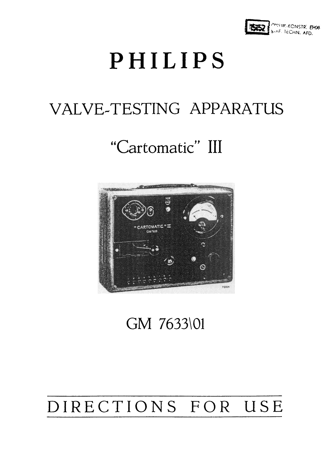 Philips gm7633 schematic